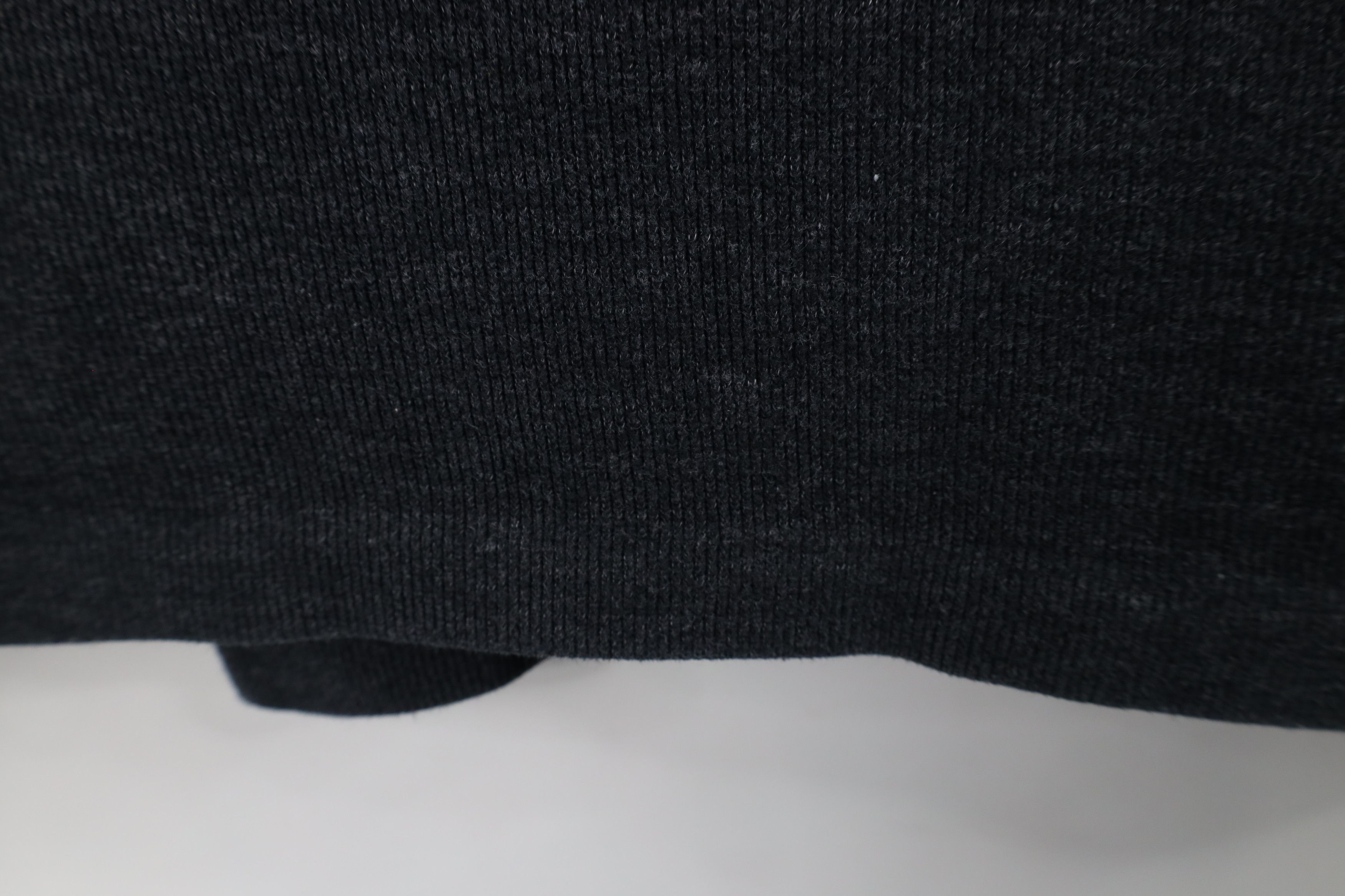 Ralph Lauren × Vintage Vintage Ralph Lauren Ribbed Knit Half Zip Sweater Gray Size US L / EU 52-54 / 3 - 6 Thumbnail