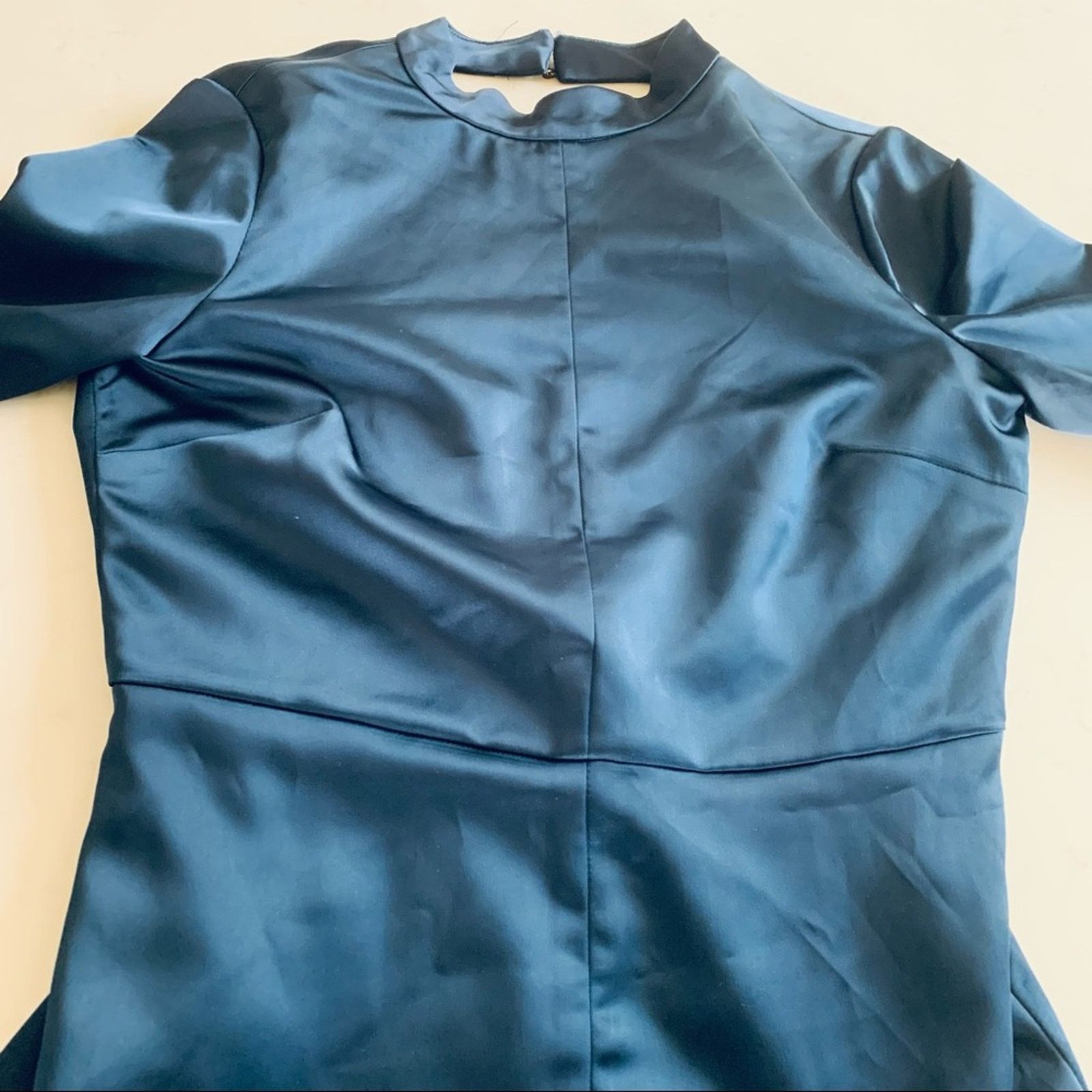 Zara Zara womens sateen open back dress bell sleeve Medium Size M / US 6-8 / IT 42-44 - 6 Thumbnail