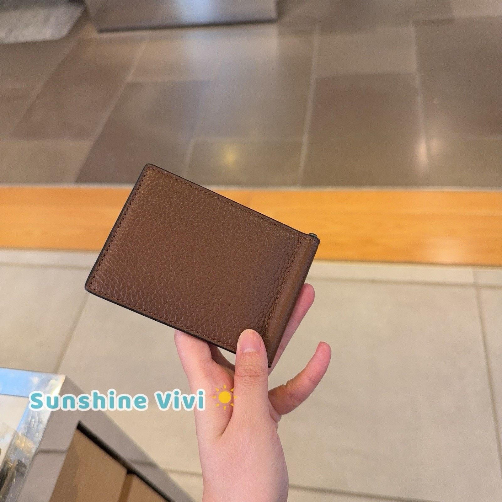 Coach NWT Coach Money Clip Billfold Wallet CH090 Leather SADDLE Size ONE SIZE - 3 Thumbnail