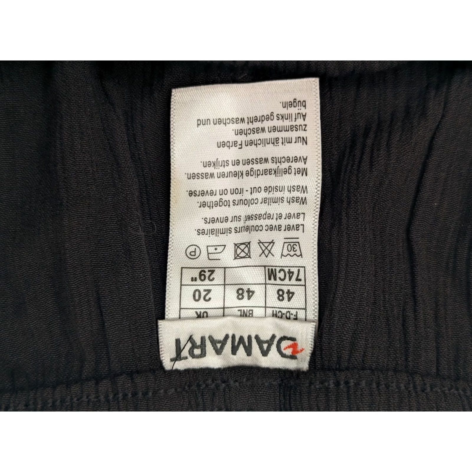 Vintage VINTAGE Damart Black Ribbed Pants Lightweight UK 20 US 16 (Fits 32x29) 70s USA Mens Size 24" / US 00 / IT 34 - 7 Thumbnail
