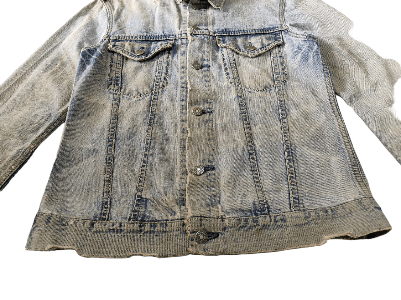 Levi's Thrashed Levi's Distressed Worn Denim Jacket Size US M / EU 48-50 / 2 - 6 Thumbnail