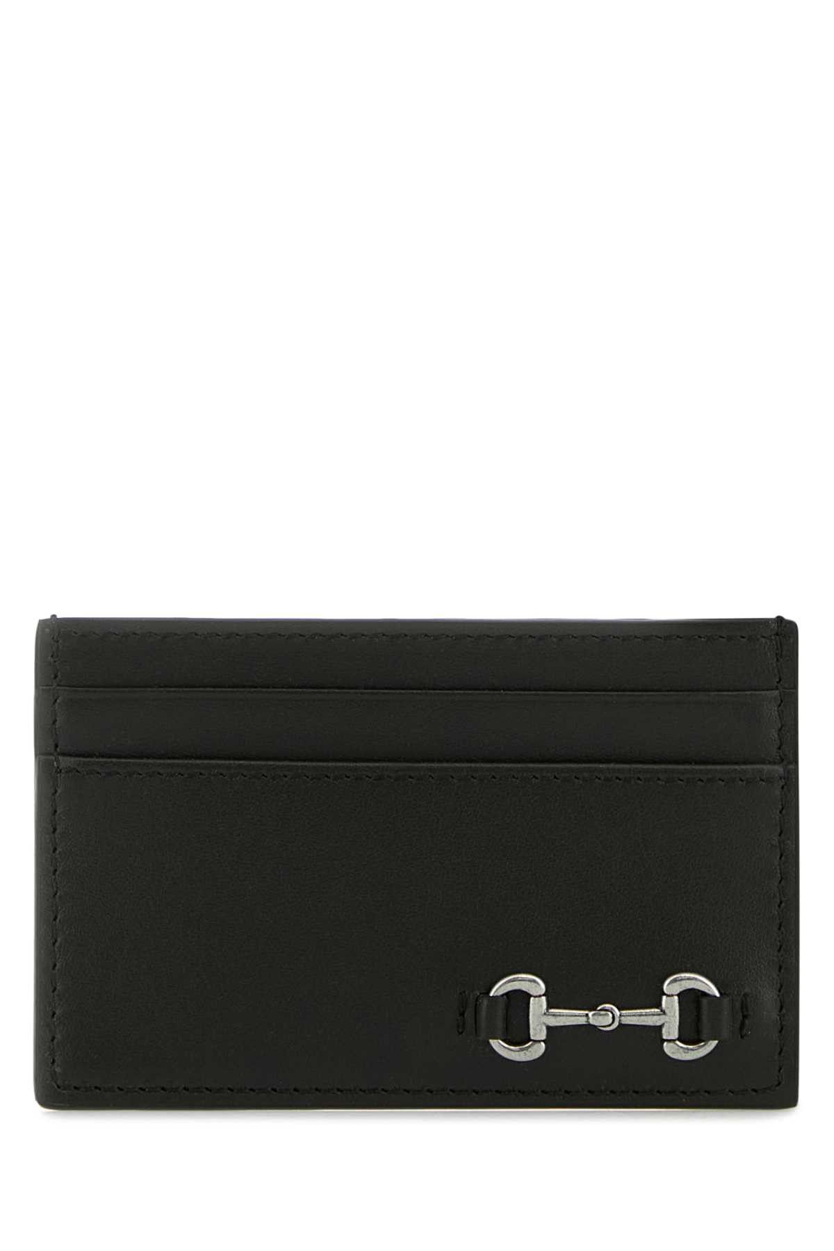 Gucci Black Leather Card Holder Size ONE SIZE - 1 Thumbnail