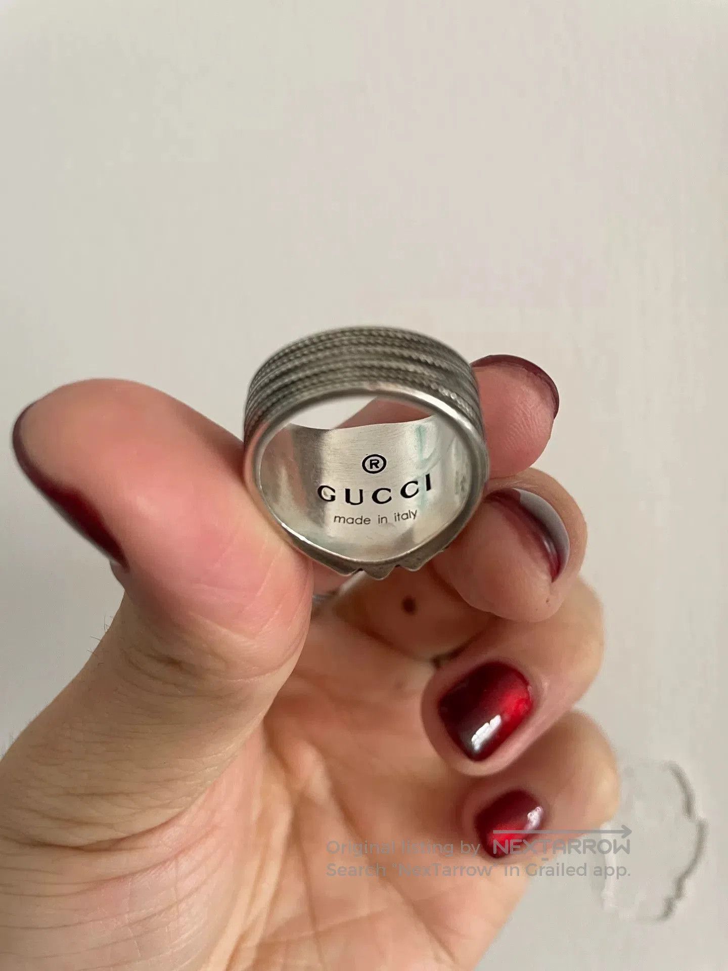 Other Gucci Logo Flower Silver Ring. Size ONE SIZE - 2 Thumbnail