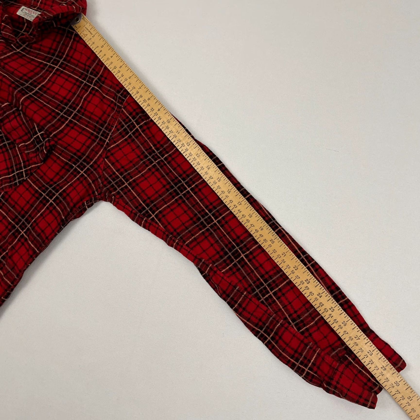 Vintage VINTAGE Montgomery Ward Brent Sanforized Shirt Mens M Red Plaid Flannel Button-Up Shirt Size US M / EU 48-50 / 2 - 5 Thumbnail