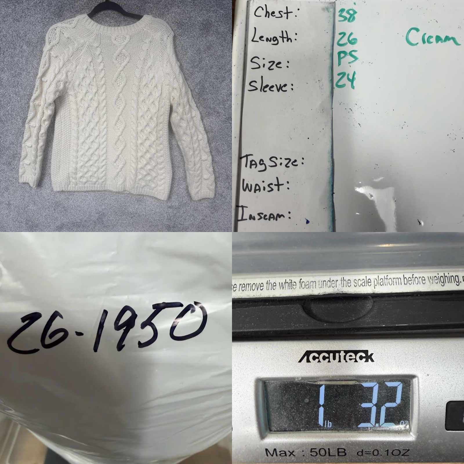 Coldwater Creek Vtg 90s Coldwater Creek Sweater Womens PS White Cable Knit Coastal Granola Girl Size S / US 4 / IT 40 - 8 Thumbnail