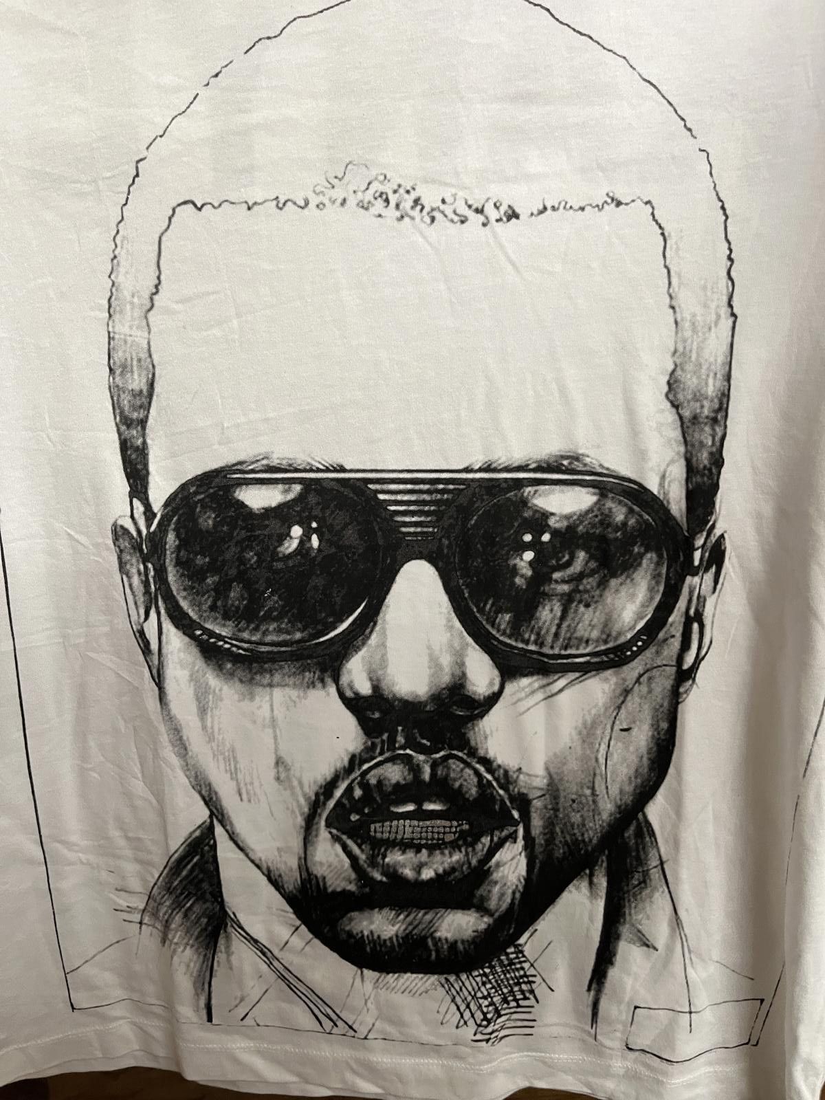 Designer Kanye West Grill T-shirt Big Face Sunglasses Tee 2012 - XL Size US XL / EU 56 / 4 - 4 Thumbnail