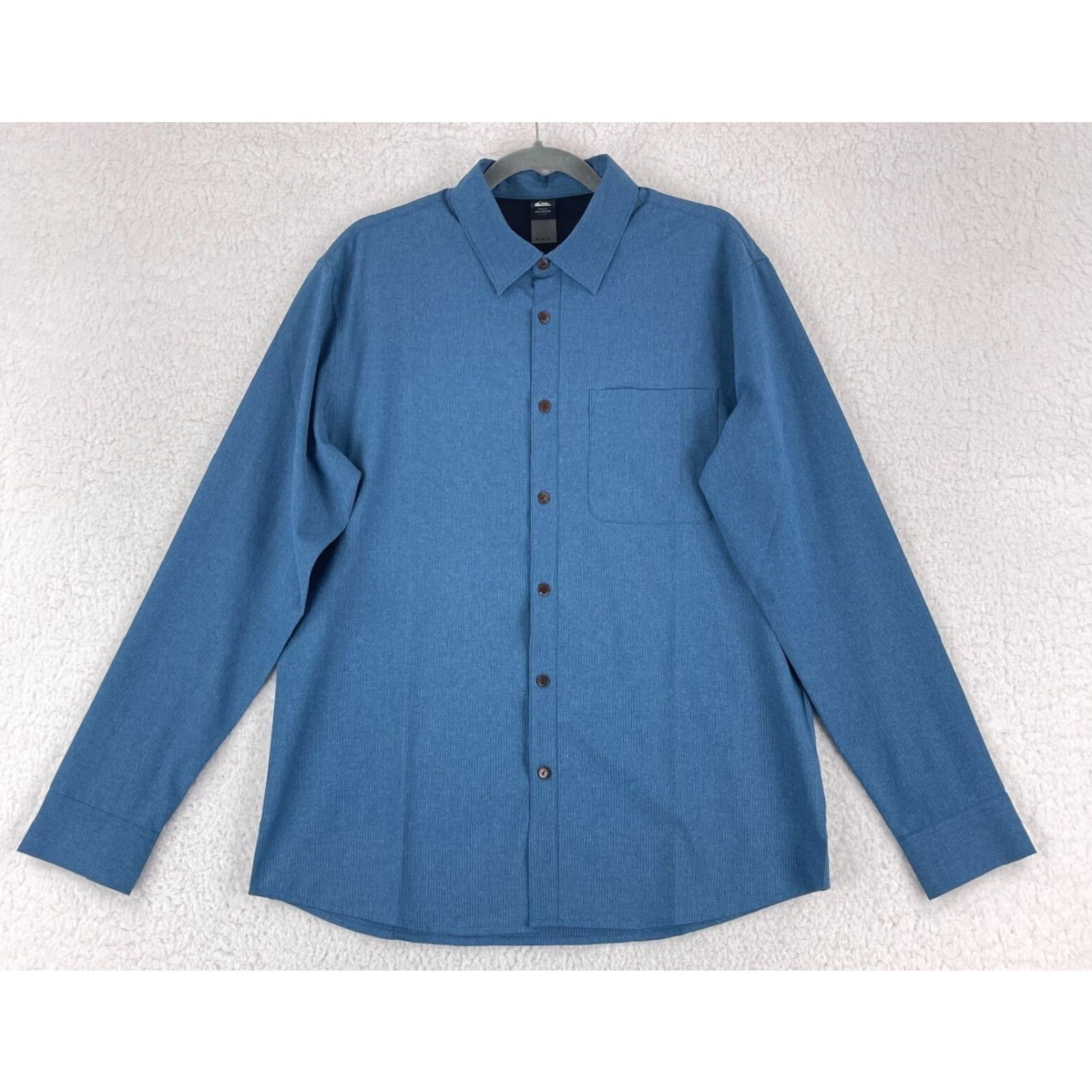Quiksilver Quiksilver Waterman Collection Button-Up Shirt Mens Medium Blue Long Sleeve Size US M / EU 48-50 / 2 - 2 Thumbnail
