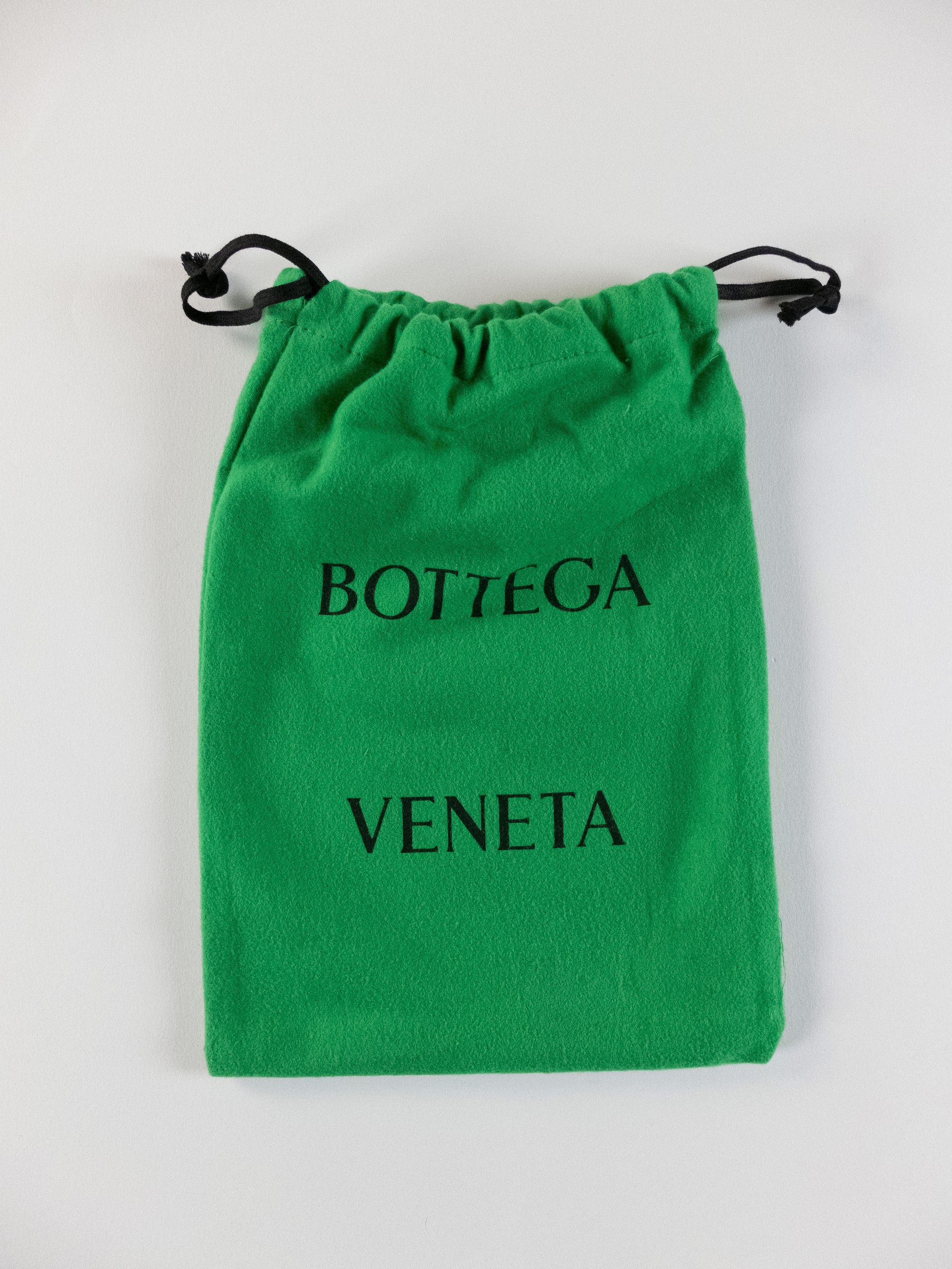 Bottega Veneta BOTTEGA VENETA green & gold chevron leather belt 95 Size 38 - 7 Thumbnail