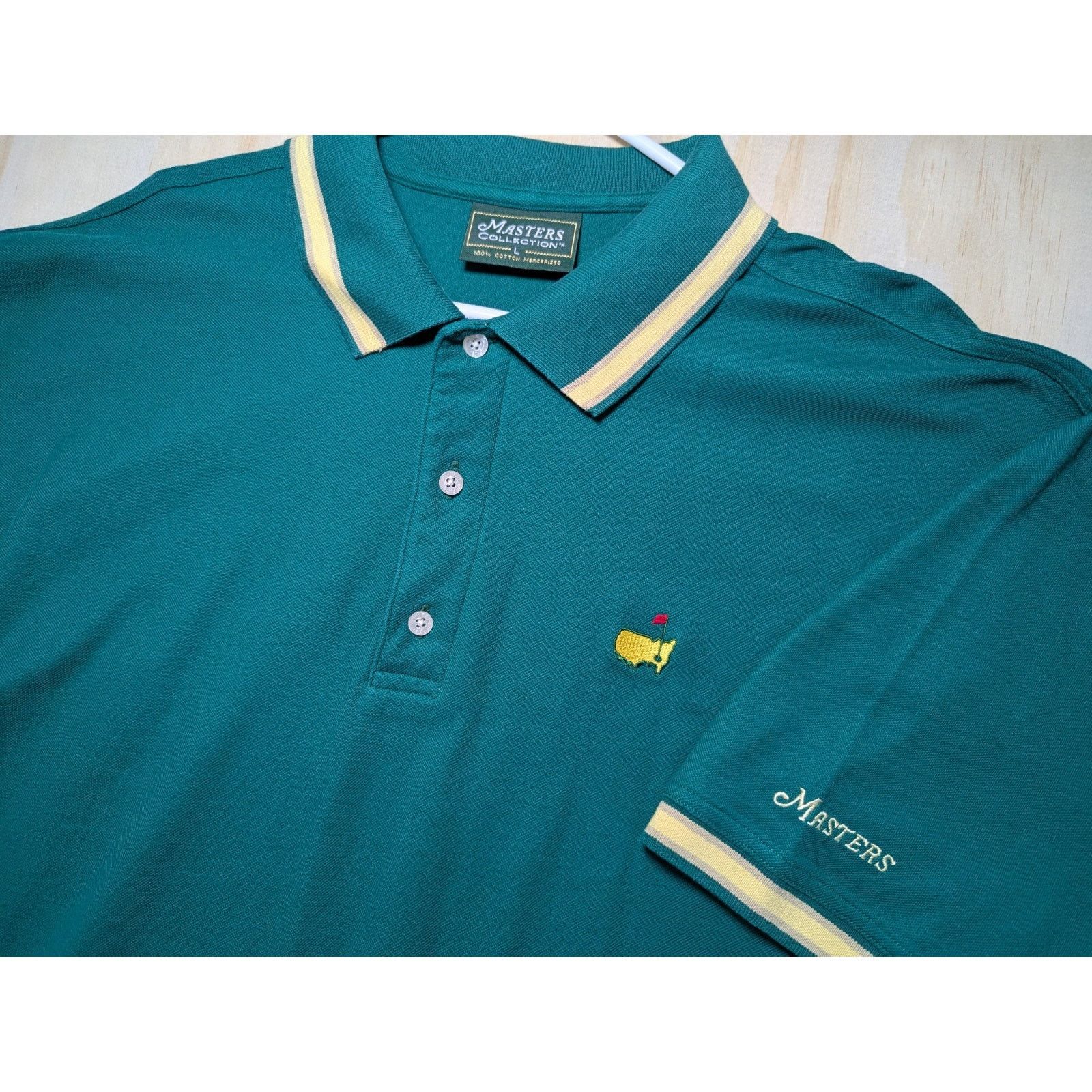 The Masters Masters Collection Men's Large Golf Club Polo Cotton Knit Size US L / EU 52-54 / 3 - 1 Thumbnail