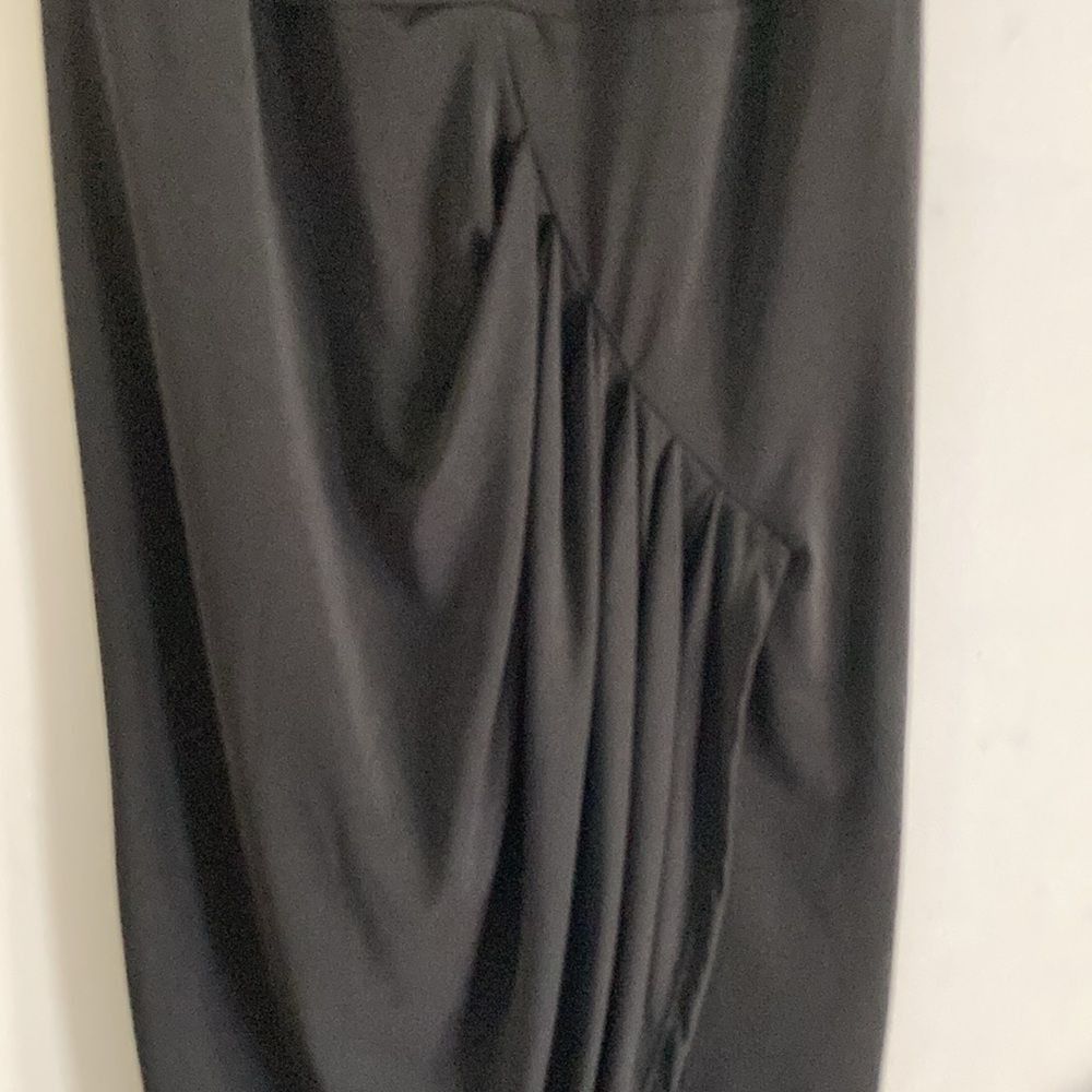 Mek Denim Blessed are the Meek Black Mya Dress Size 2 Sheer V-Neck Slim Sheath Size XS / US 0-2 / IT 36-38 - 9 Thumbnail