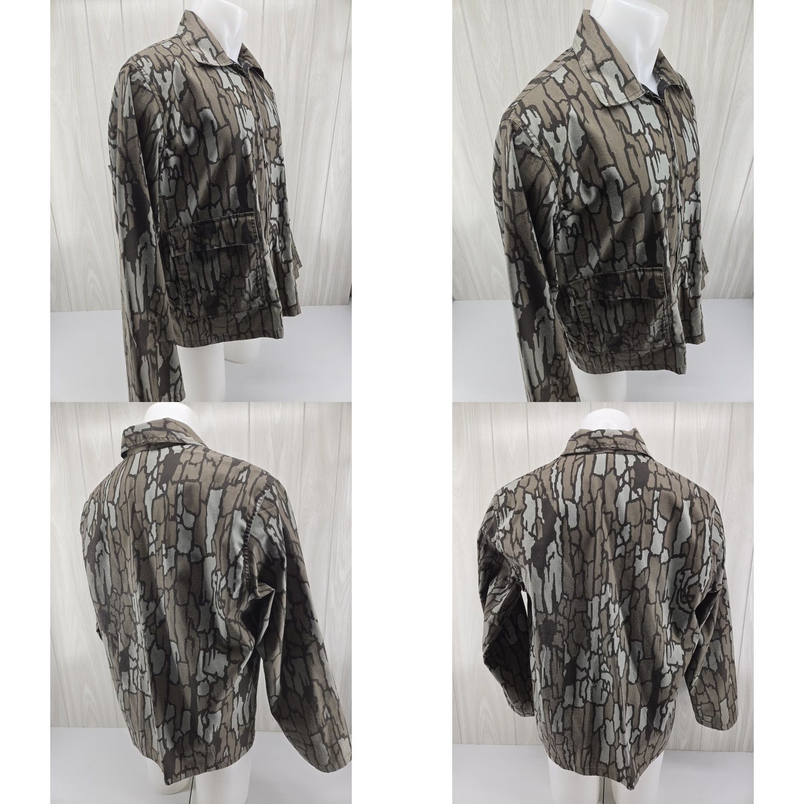Vintage VINTAGE Trebark Hunting Jacket Camouflage Full Zip Pockets Men’s Large USA Size US L / EU 52-54 / 3 - 8 Thumbnail