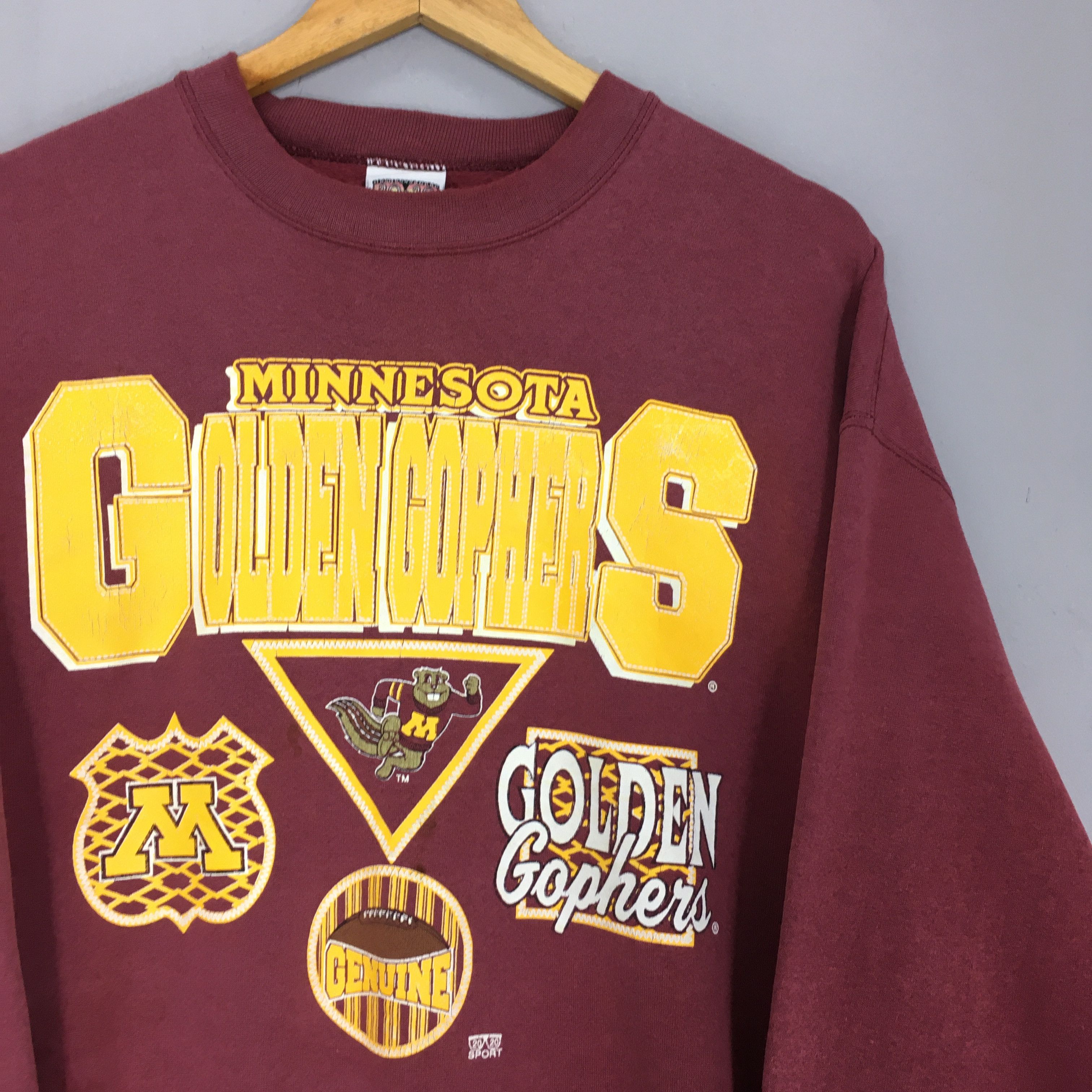 NCAA × Vintage Vintage Minnesota Golden Gophers NCAA Sweatshirt XLarge Size US XL / EU 56 / 4 - 2 Thumbnail