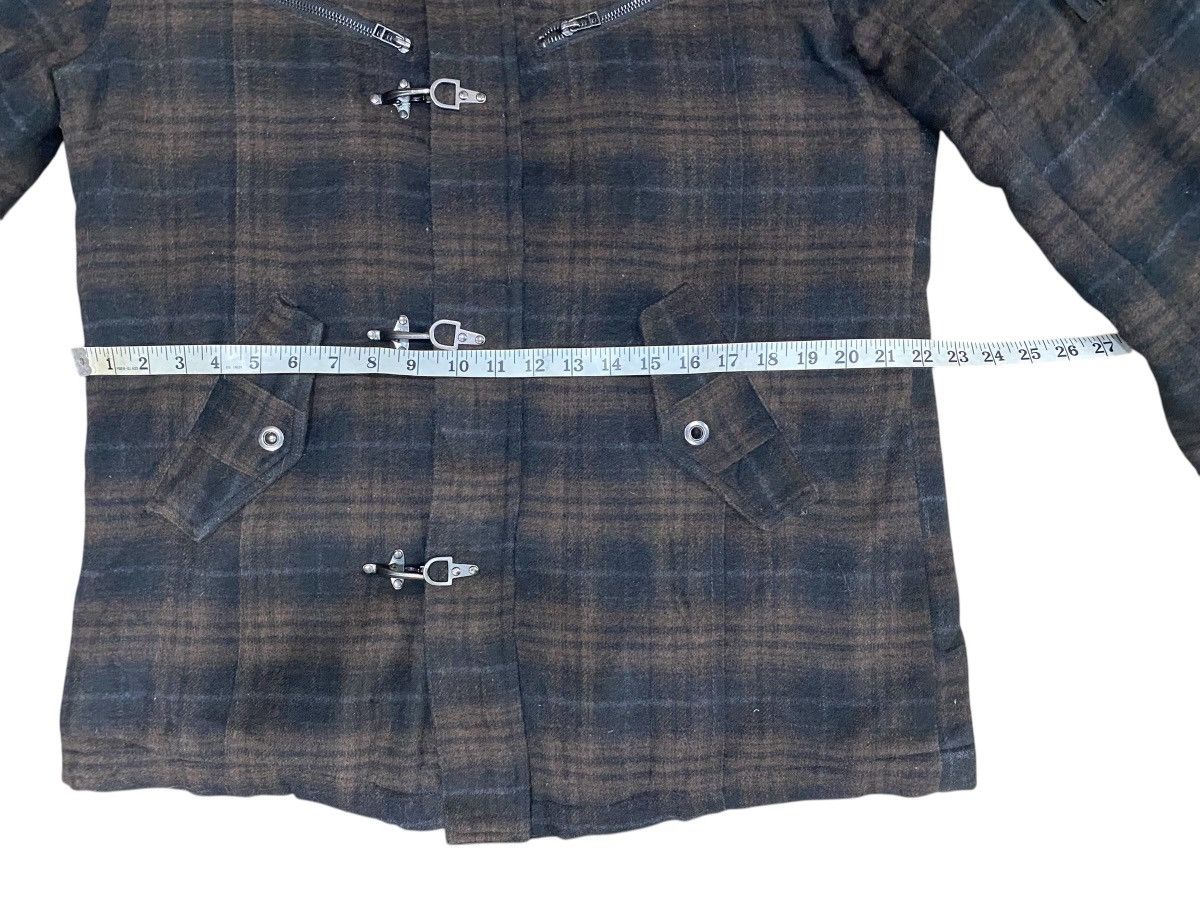 Japanese Brand Vintage CREATE BAREFOOT Plaid Wool Hoodie Jacket Size US XL / EU 56 / 4 - 15 Thumbnail