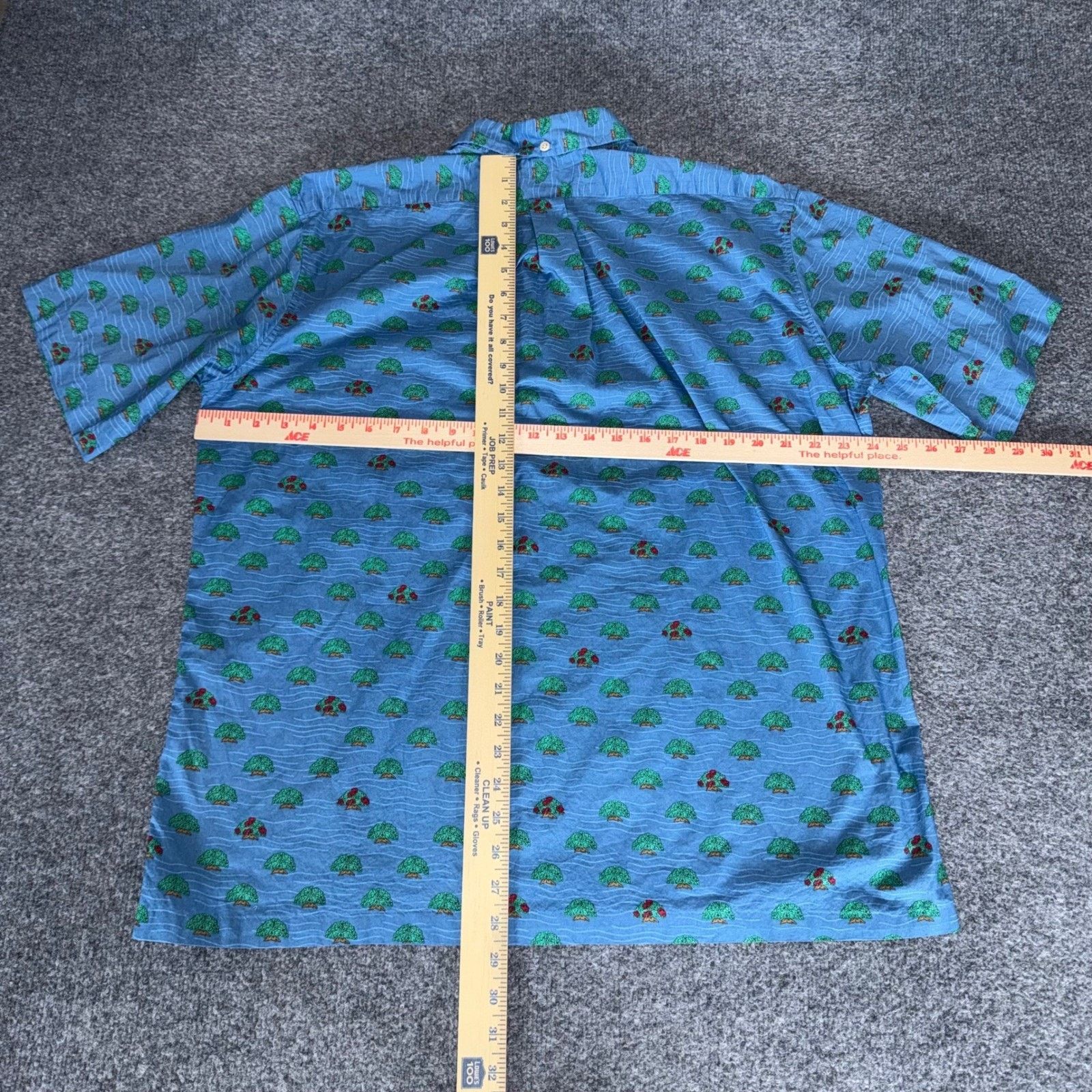 Reyn Spooner Reyn Spooner Hawaiian Shirt Men XL Blue Popover Aloha Size US XL / EU 56 / 4 - 3 Thumbnail
