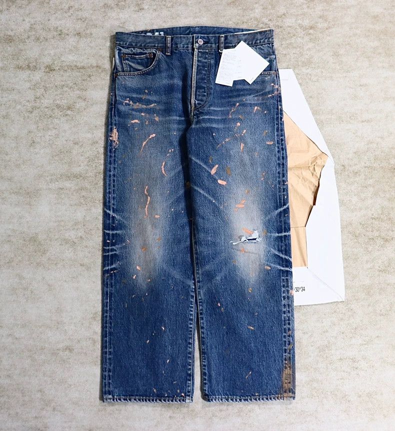 Visvim visvim size W34L30 24aw SOCIAL SCULPTURE 01 WIDE DAMAGED-4 Size US 34 / EU 50 - 1 Thumbnail