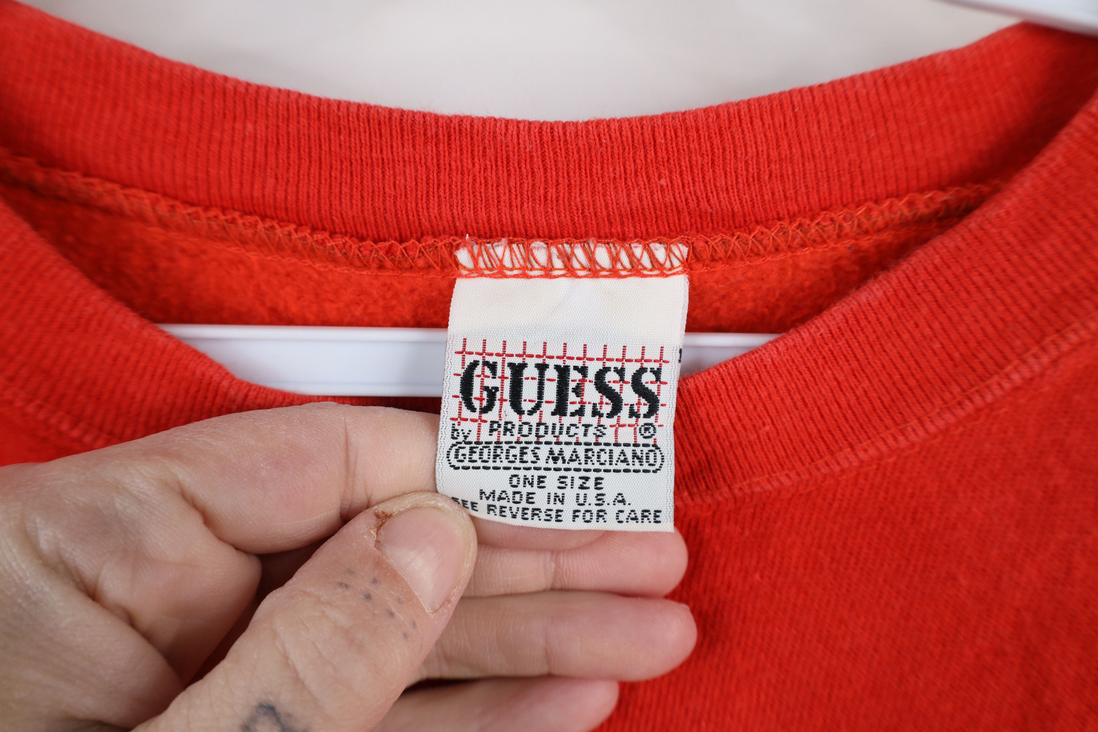 Guess × Vintage Vintage 90s Guess Polar Bear Club Crewneck Sweatshirt USA Size US XXL / EU 58 / 5 - 7 Thumbnail