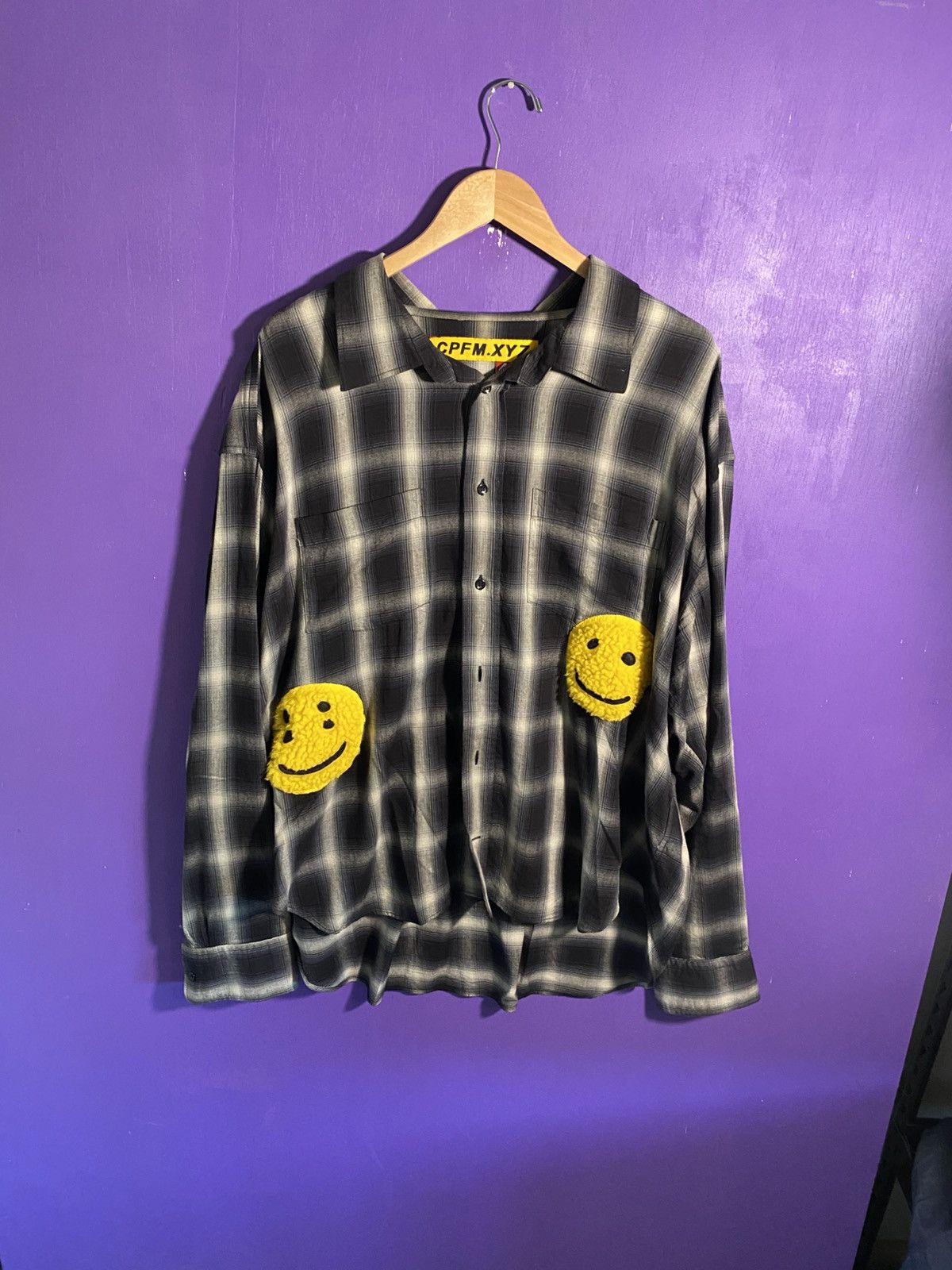 トップス cpfm double vision check shirts Cactus Plant Flea Market Double Vision Check Red Flannel