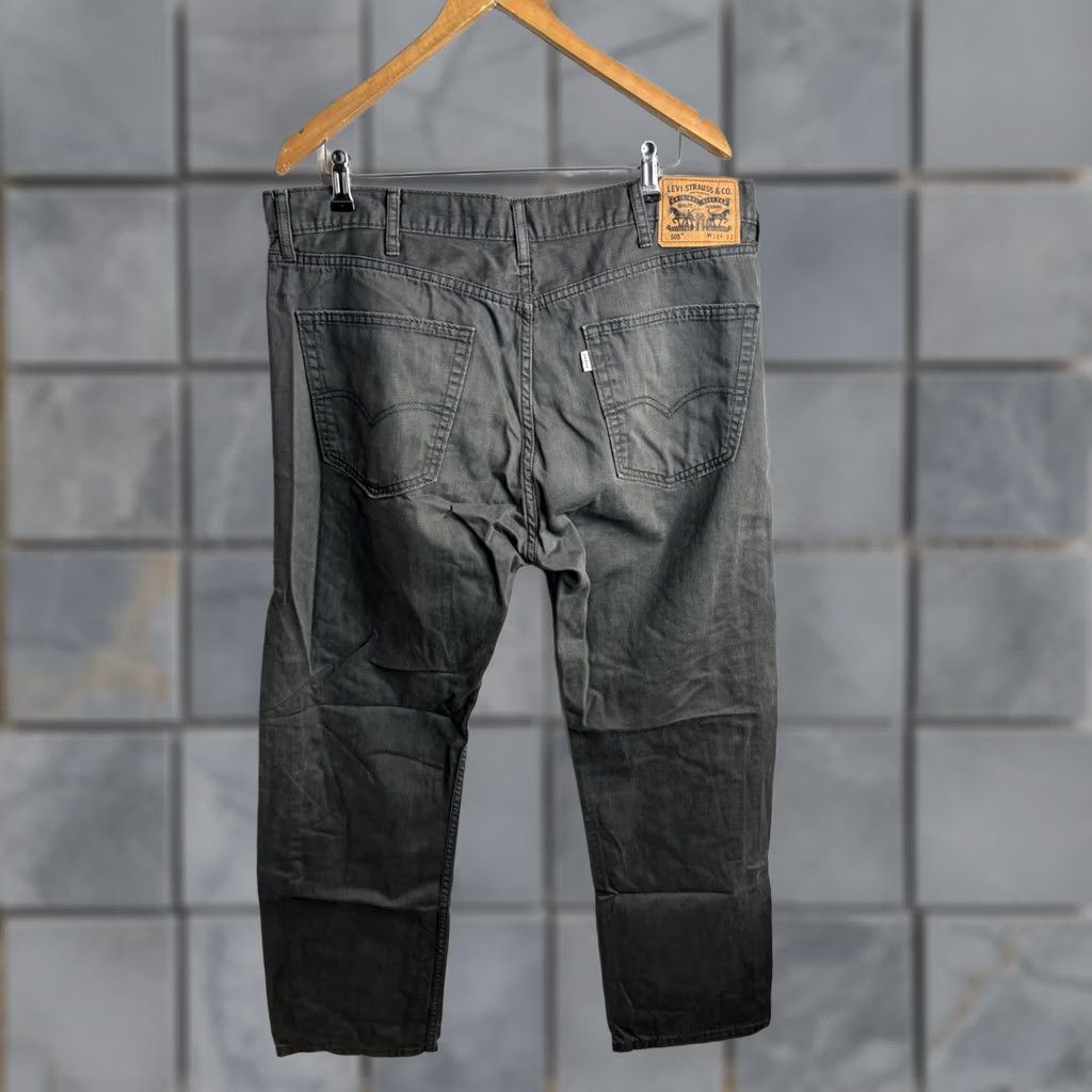 Levi's Levi's 505 Jeans Mens 38x32 Gray High Rise Straight Leg Denim Classic White Tab Size US 38 / EU 54 - 1 Thumbnail