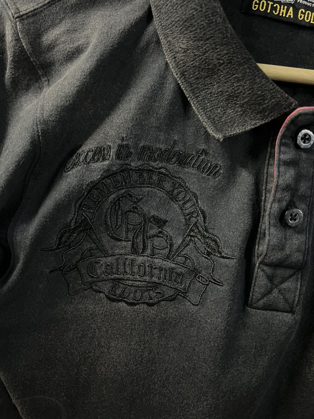 Gotcha × Punk and Yo × Seditionaries GOTCHA GOLF EMBROIDERY FADED BLACK SHIRT RARE Size US S / EU 44-46 / 1 - 10 Thumbnail