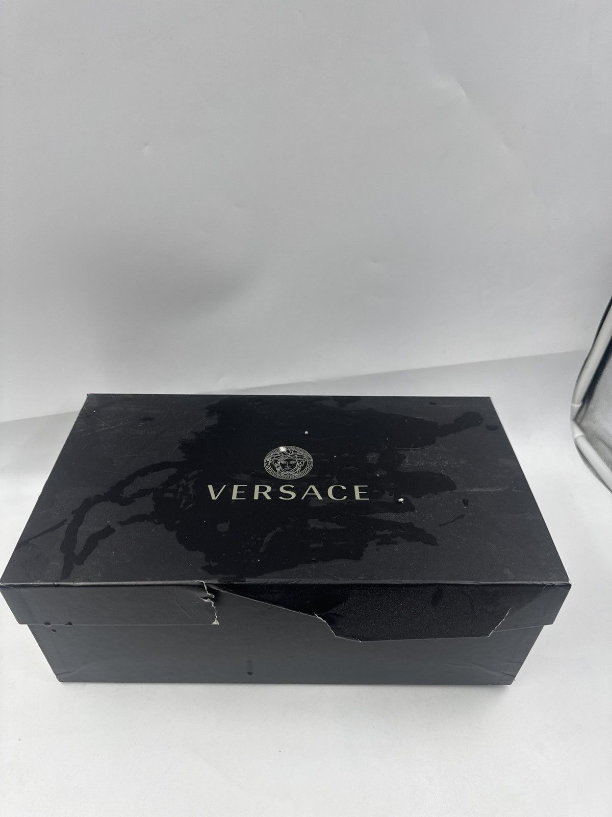 Versace All Over Logo Slip Ons