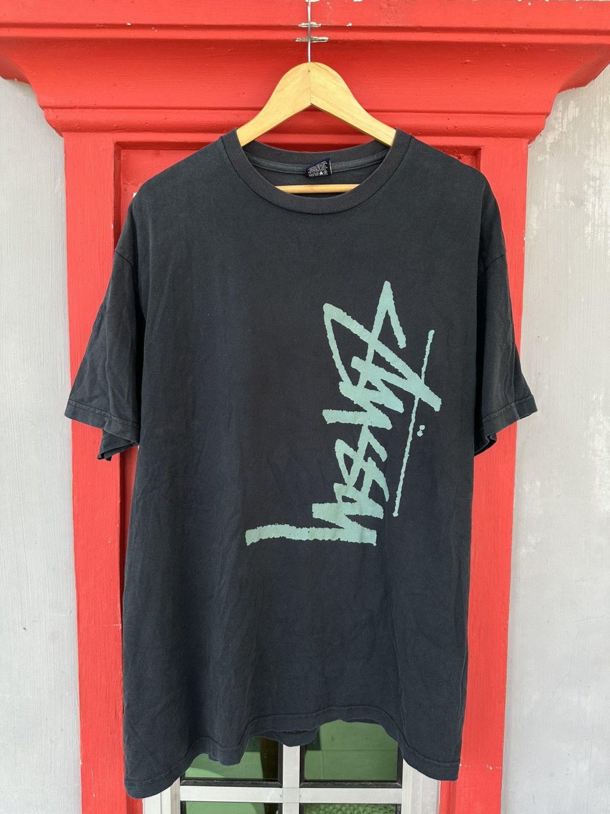Stussy Vintage 2000 Stussy Spellout OG Logo Tee Size US XL / EU 56 / 4 - 1 Thumbnail