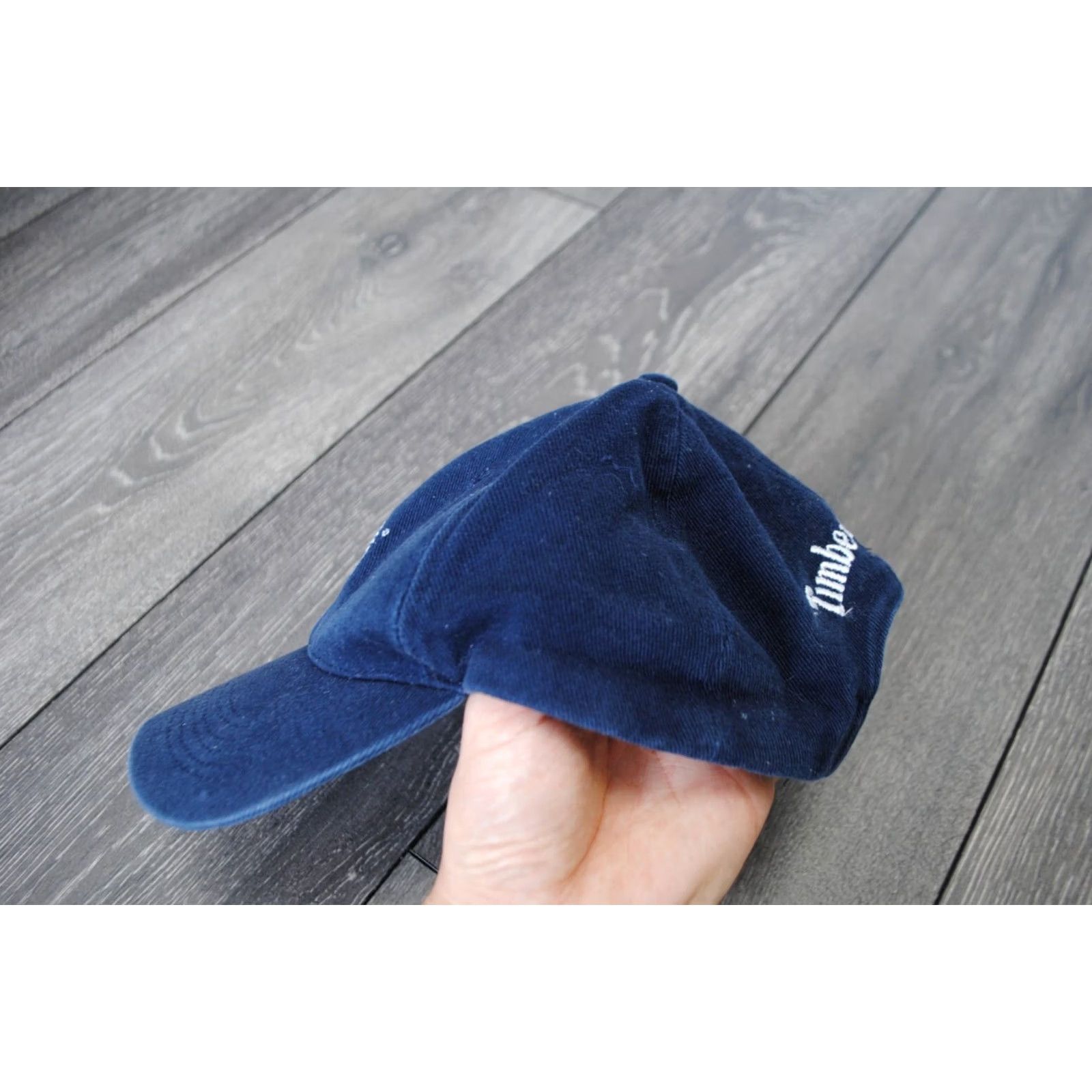 Timberland VINTAGE Timberland Hat Cap Strapback Blue Adjustable Adult Mens Cotton 90s USA Size ONE SIZE - 3 Thumbnail