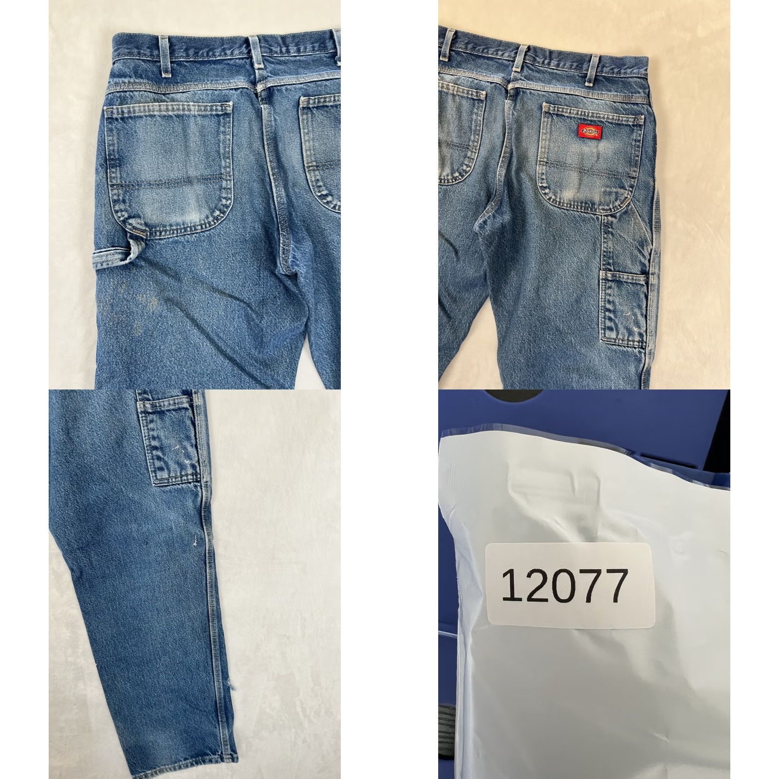 Dickies VINTAGE Dickies Carpenter Jeans Denim Workwear 32x30 Faded Distressed 874 Blue Jeans Mens Regular Straight Workwear 70s Grunge USA Dickies 874 Size US 36 / EU 52 - 9 Thumbnail