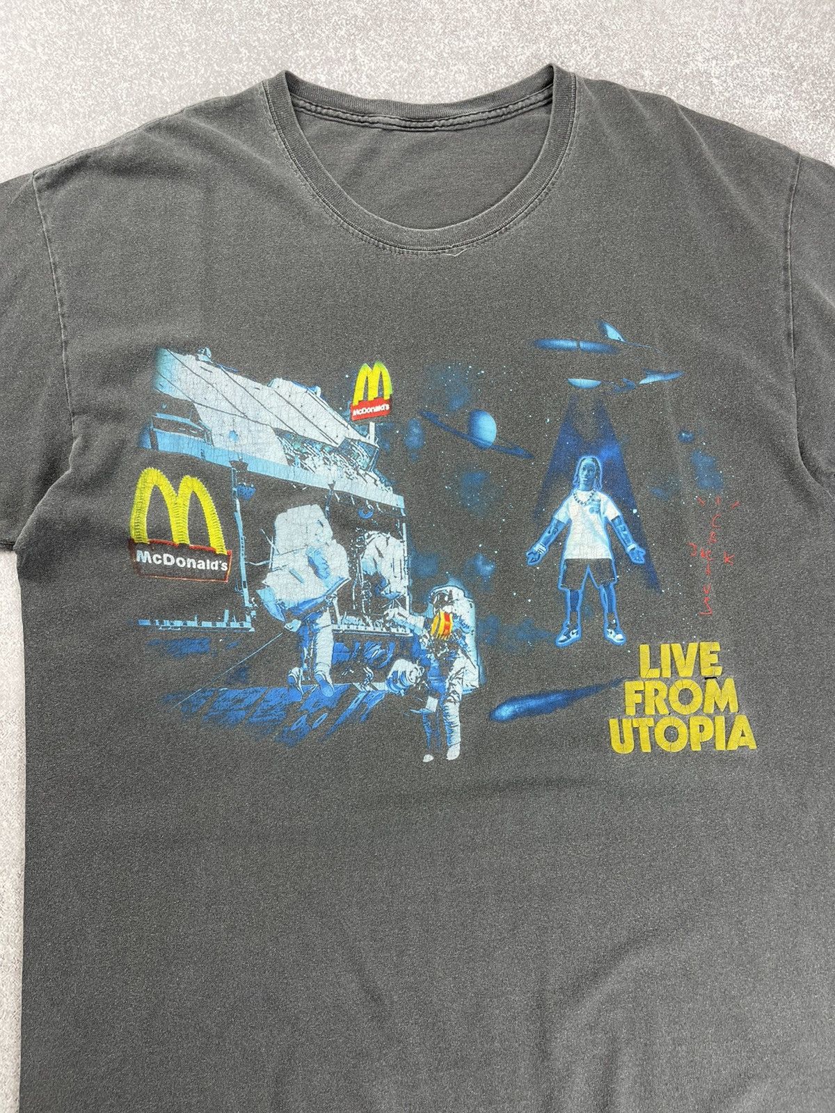 Travis Scott Cactus Jack by Travis Scott x McDonalds Live From Utopia Tee Size US XL / EU 56 / 4 - 3 Thumbnail