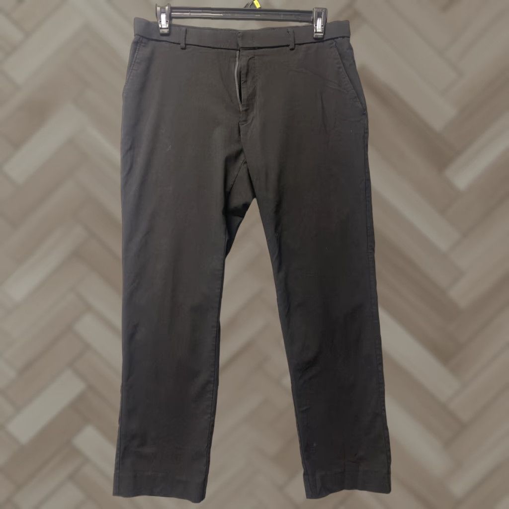 Tommy Hilfiger VINTAGE Tommy Hilfiger Pants Mens 36x30 Chino Casual Straight Fit Black Cotton Nylon Rayon Size US 36 / EU 52 - 1 Thumbnail