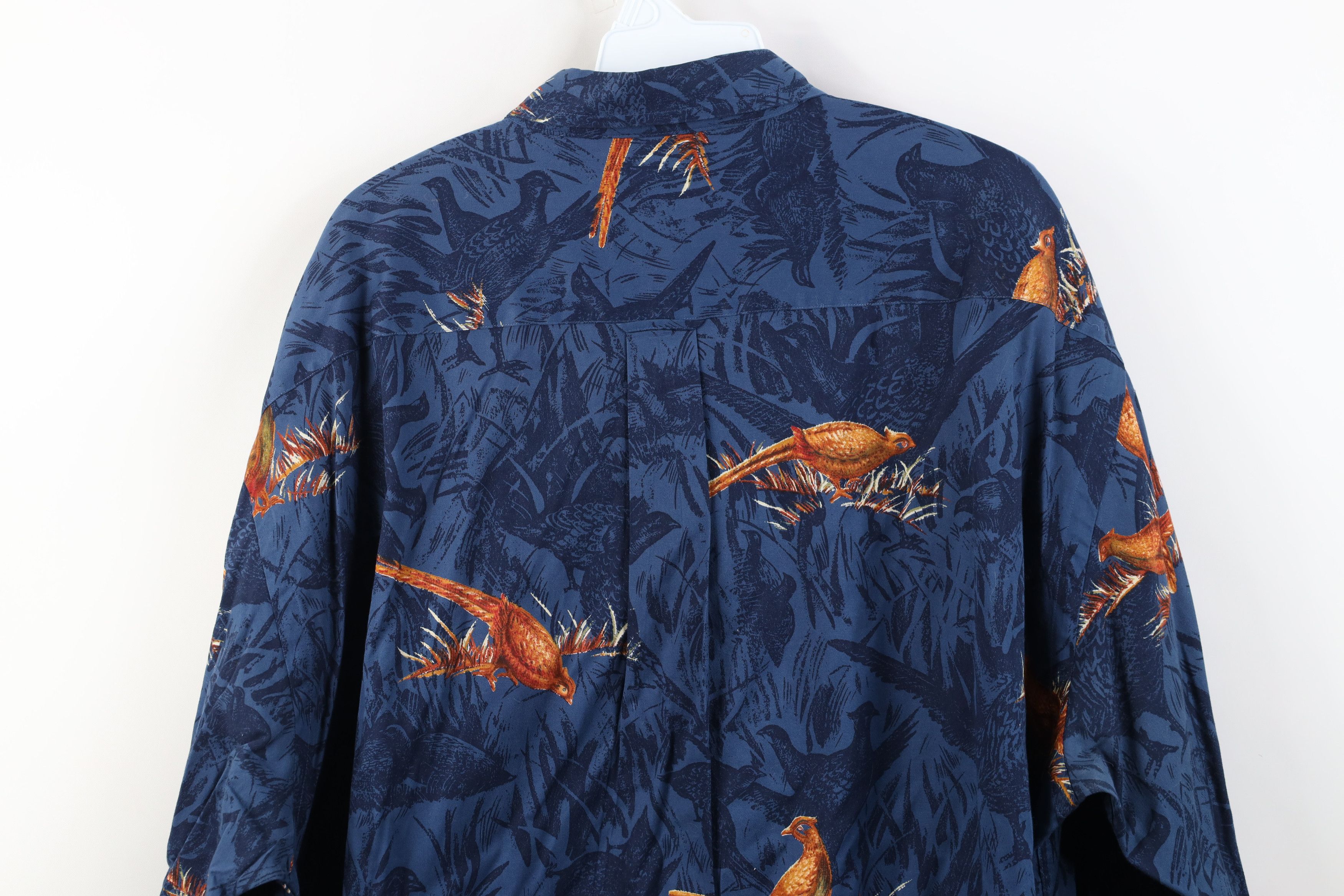 Nautica Vintage 90s Nautica Pheasant Bird All Over Print Shirt Size US XL / EU 56 / 4 - 11 Thumbnail