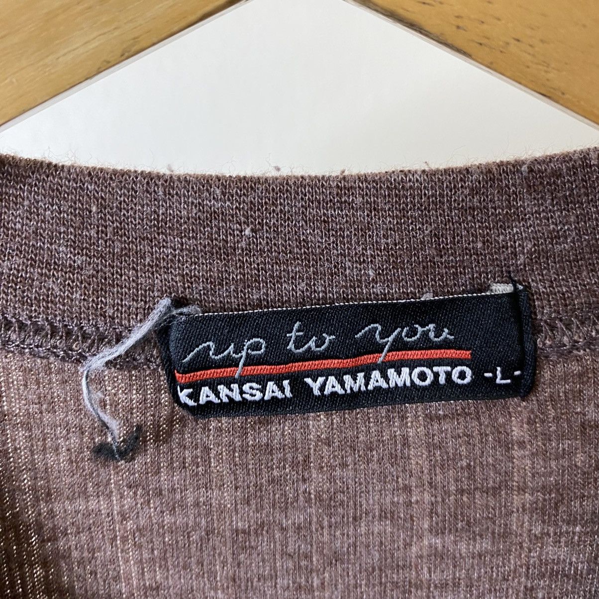 Kansai Yamamoto Vintage 90s Up To You By Kansai Yamamoto Big Logo LS Tee Size US XL / EU 56 / 4 - 3 Thumbnail