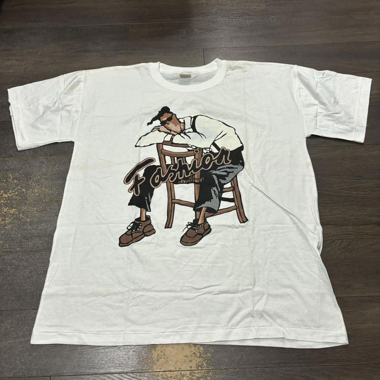 Designer Vintage fashion t shirt 90s XL Size US XL / EU 56 / 4 - 2 Thumbnail
