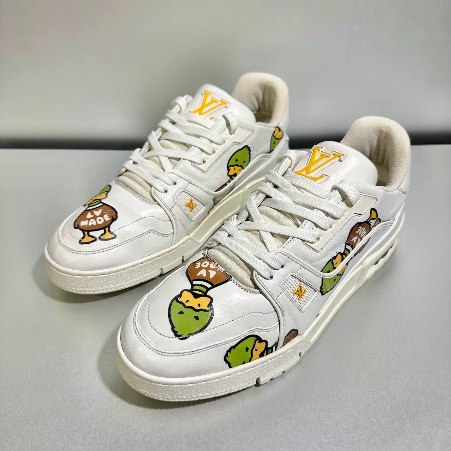 Louis Vuitton LV Trainer nigo x 8/42 lightly used excellent Size US 9 / EU 42 - 1 Thumbnail