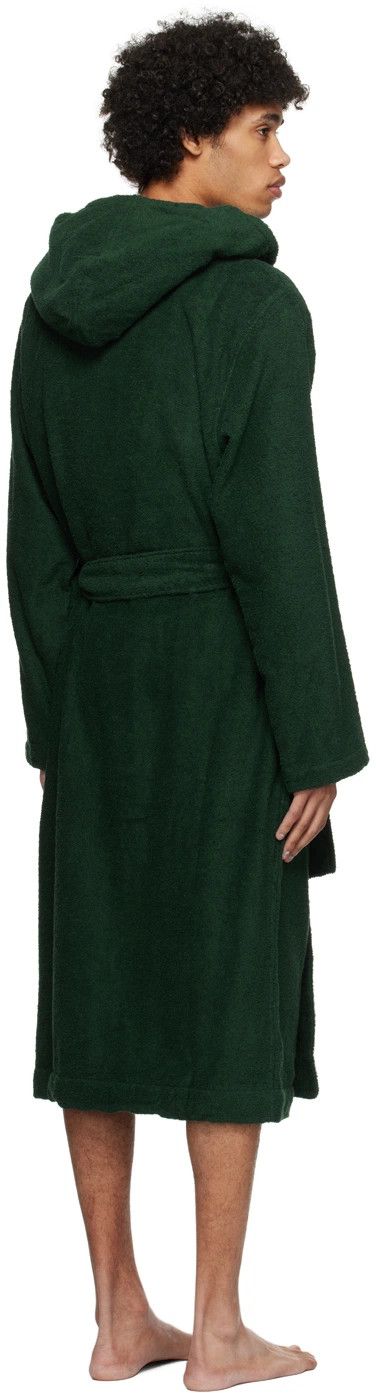 Tekla o1mle0325 Unisex Hooded Bathrobe in Forest Green Size US XS / EU 42 / 0 - 4 Thumbnail