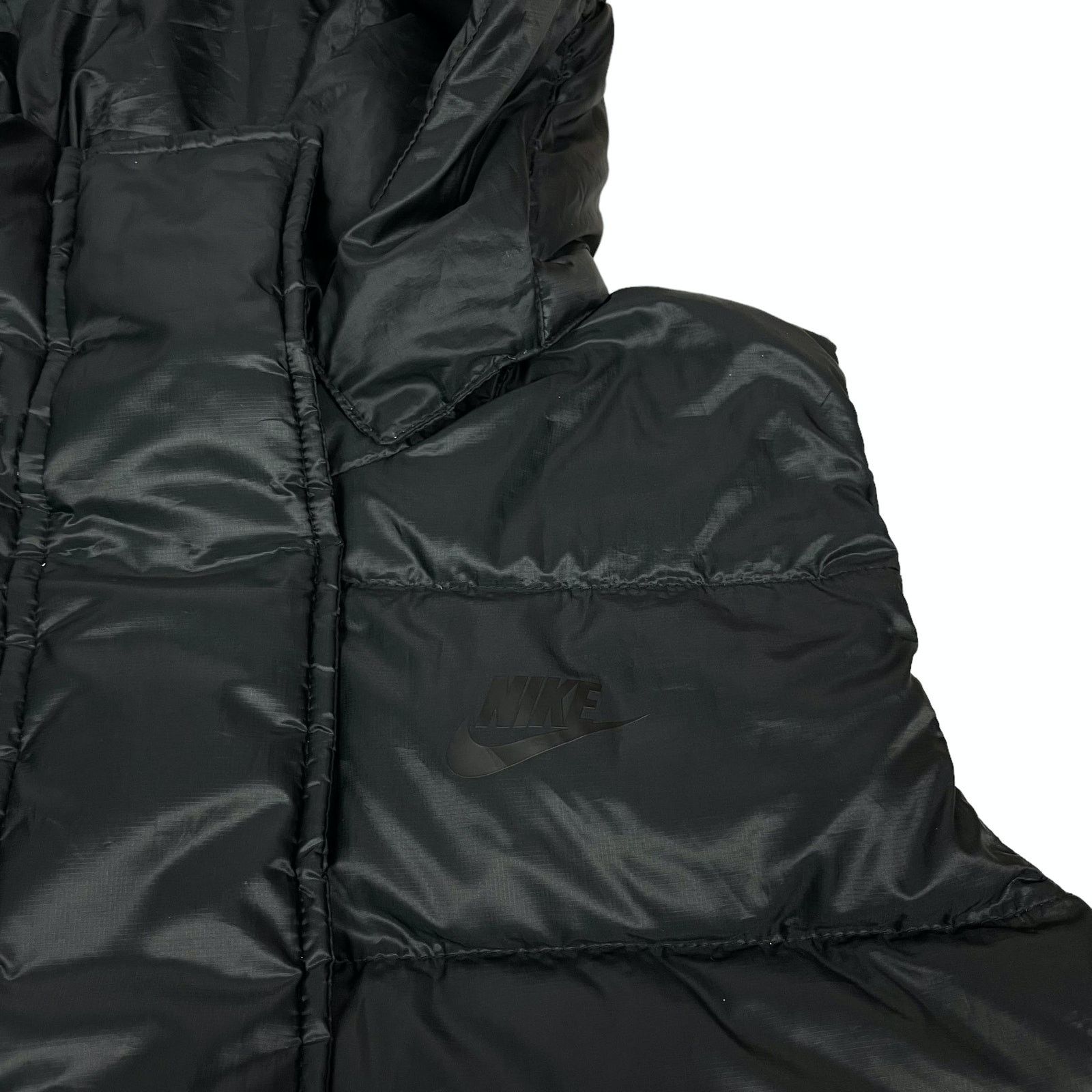 Nike Nike Women's Black Full Zip Hooded Down Puffer Vest Small Size S / US 4 / IT 40 - 11 Thumbnail