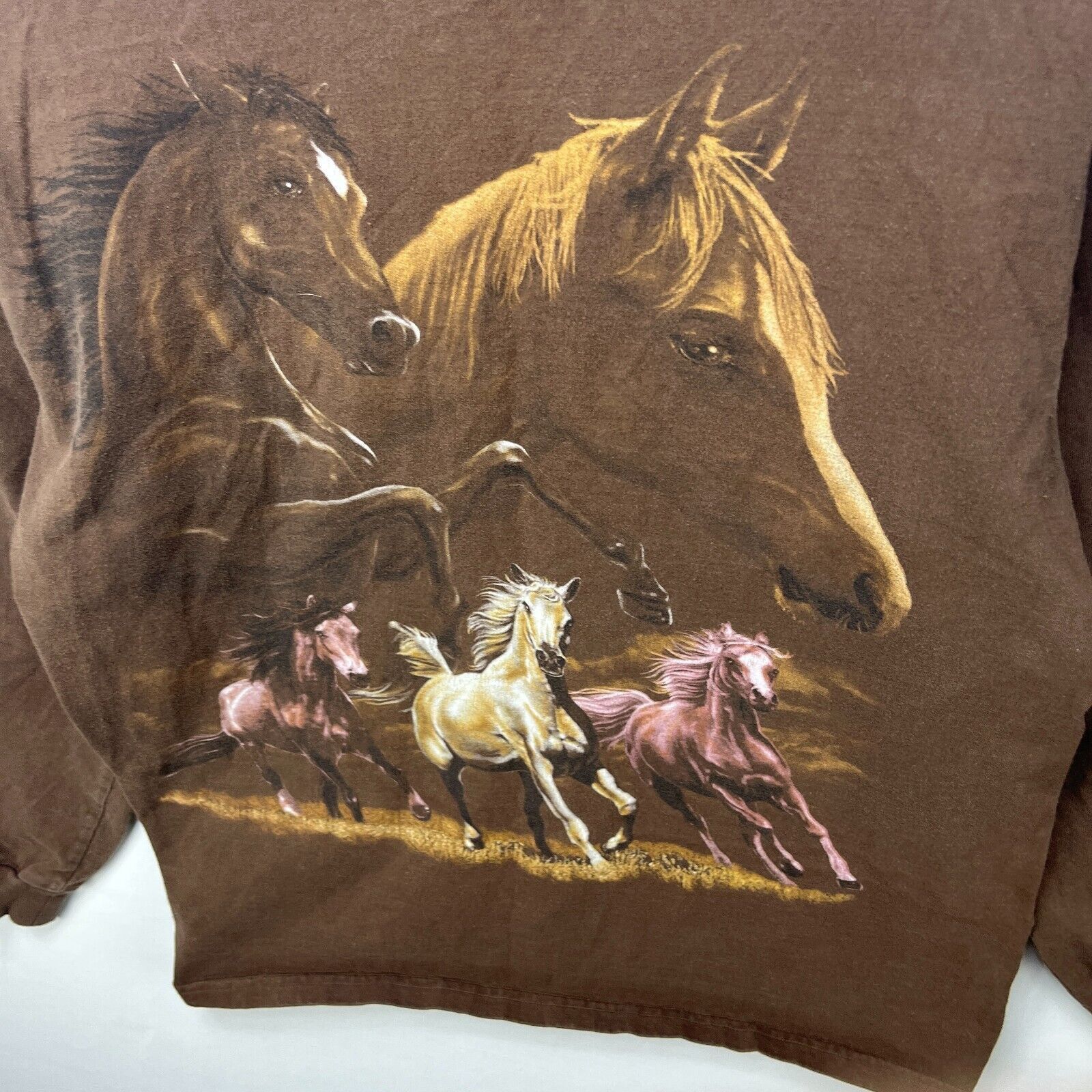 Vintage Vintage Y2K Horse Animal Cute Racing Shirt Brown Medium Size US M / EU 48-50 / 2 - 3 Thumbnail