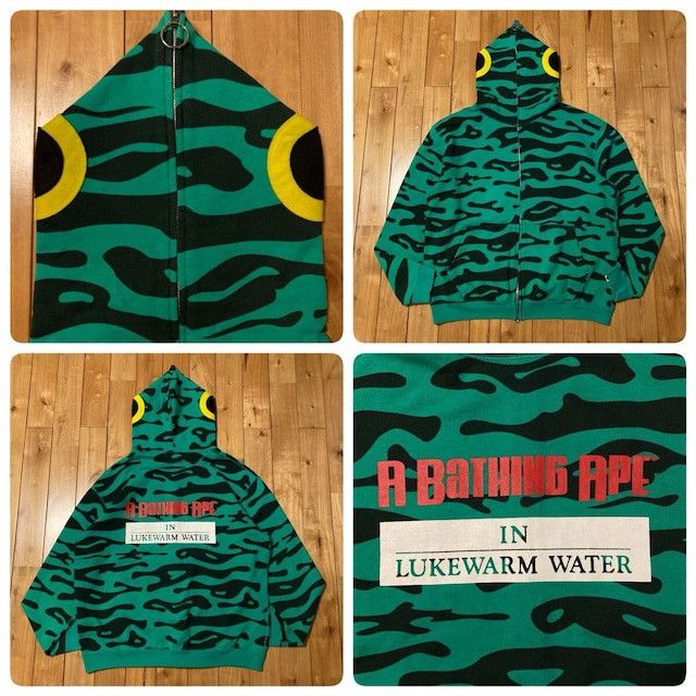 Bape BAPE Green Fish Full Zip Hoodie a bathing ape NIGO Size US L / EU 52-54 / 3 - 1 Thumbnail