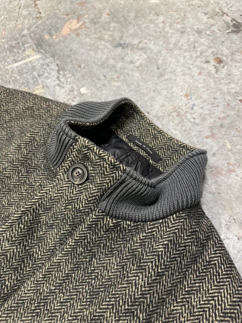 Emporio Armani × Vintage AW2009 Emporio Armani Raw Wool Grey Long Coat Size US M / EU 48-50 / 2 - 7 Thumbnail