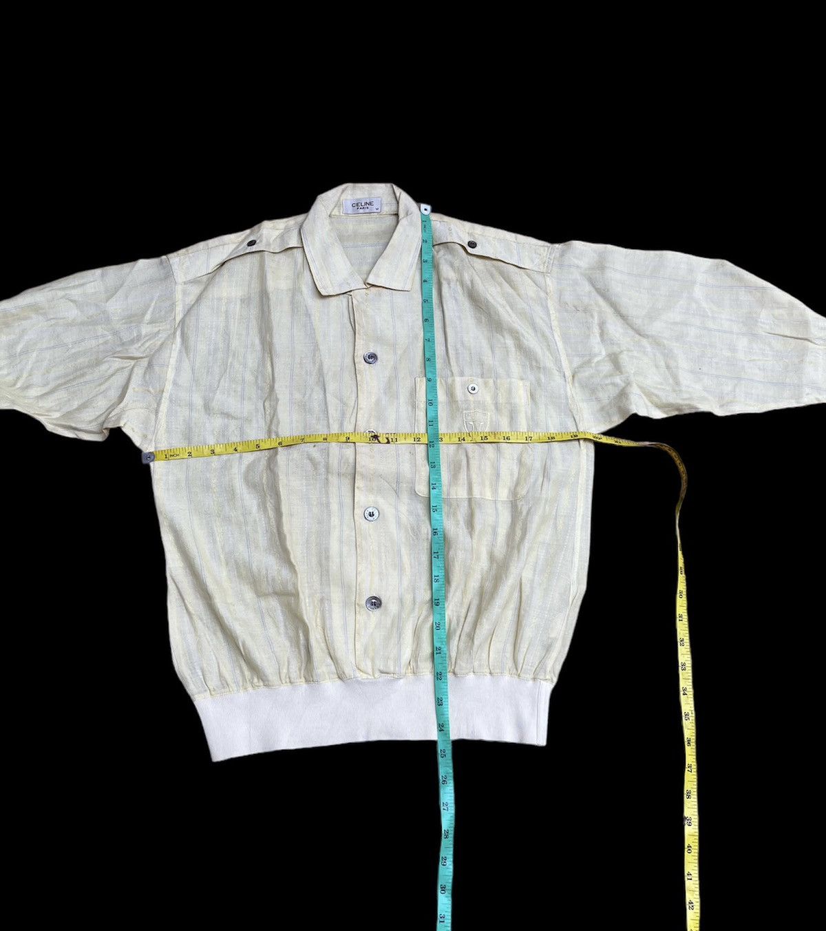Celine Vintage Celine Paris Linen Jacket Unisex Size US M / EU 48-50 / 2 - 6 Thumbnail