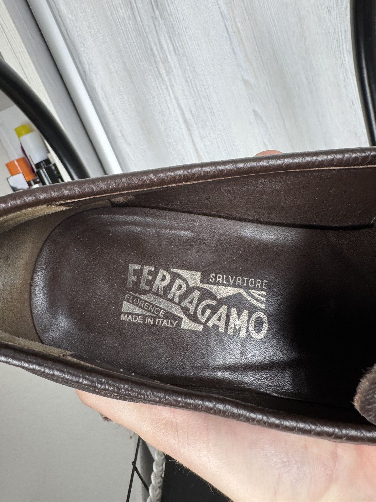 Salvatore Ferragamo SALVATORE FERRAGAMO MENS SIGNATURE LEATHER TAN LOAFERS Size US 11 / EU 44 - 19 Thumbnail