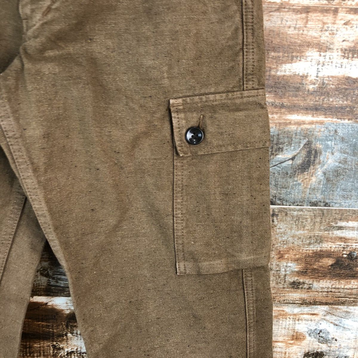 Japanese Brand Domingo Co Brown Cargo Multipocket Pants #A2437 Size US 27 - 10 Thumbnail