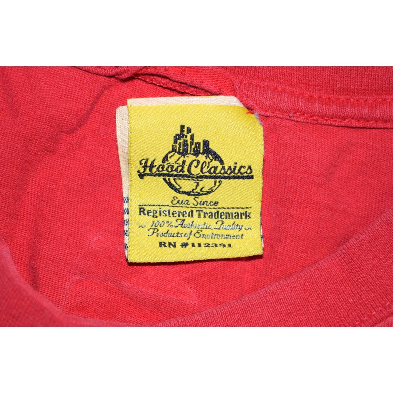 Vintage VINTAGE HOOD CLASSICS RAP TEE T-SHIRT 4XL RED Y2K PAC-MAN HIP HOP MENS Size US XXL / EU 58 / 5 - 6 Thumbnail