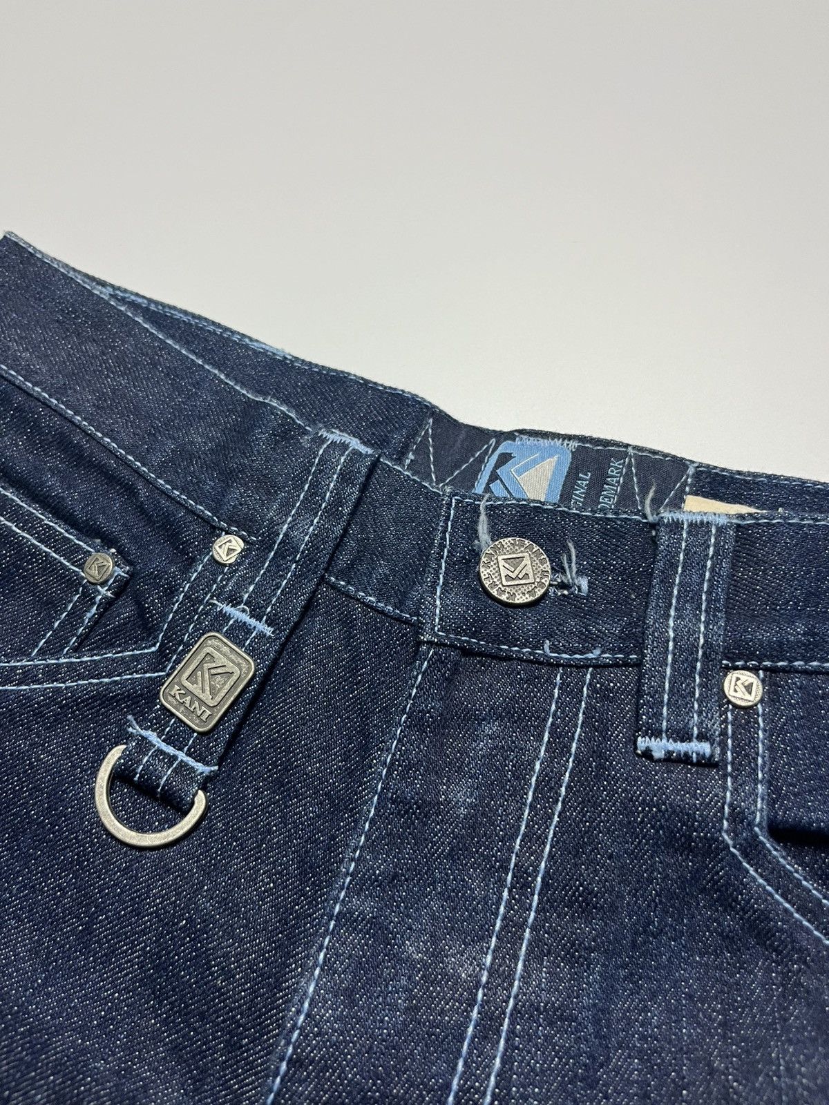 Karl Kani Karl kani Y2k Raw Rinsed Denim Jorts Size US 28 / EU 44 - 5 Thumbnail
