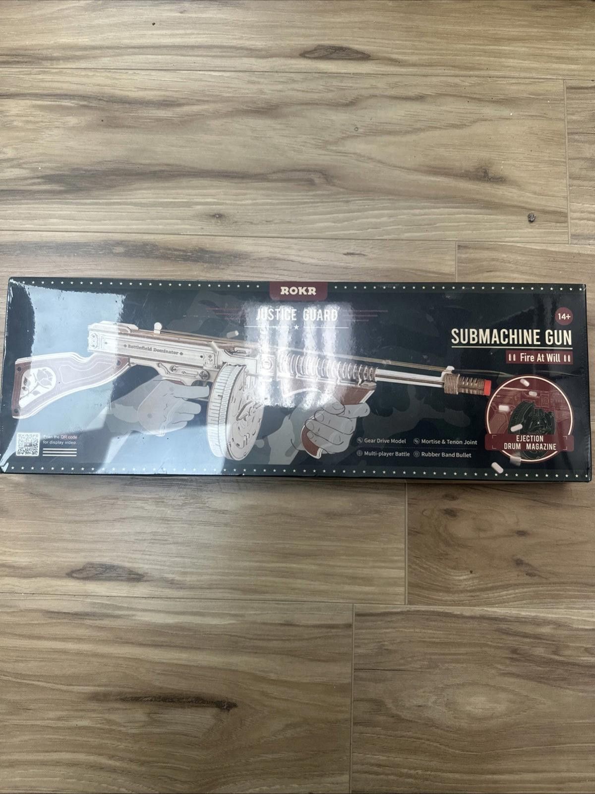 Roar Rokr Wooden Puzzle Submachine Gun Justice Guard Age 14+ New Size ONE SIZE - 1 Thumbnail