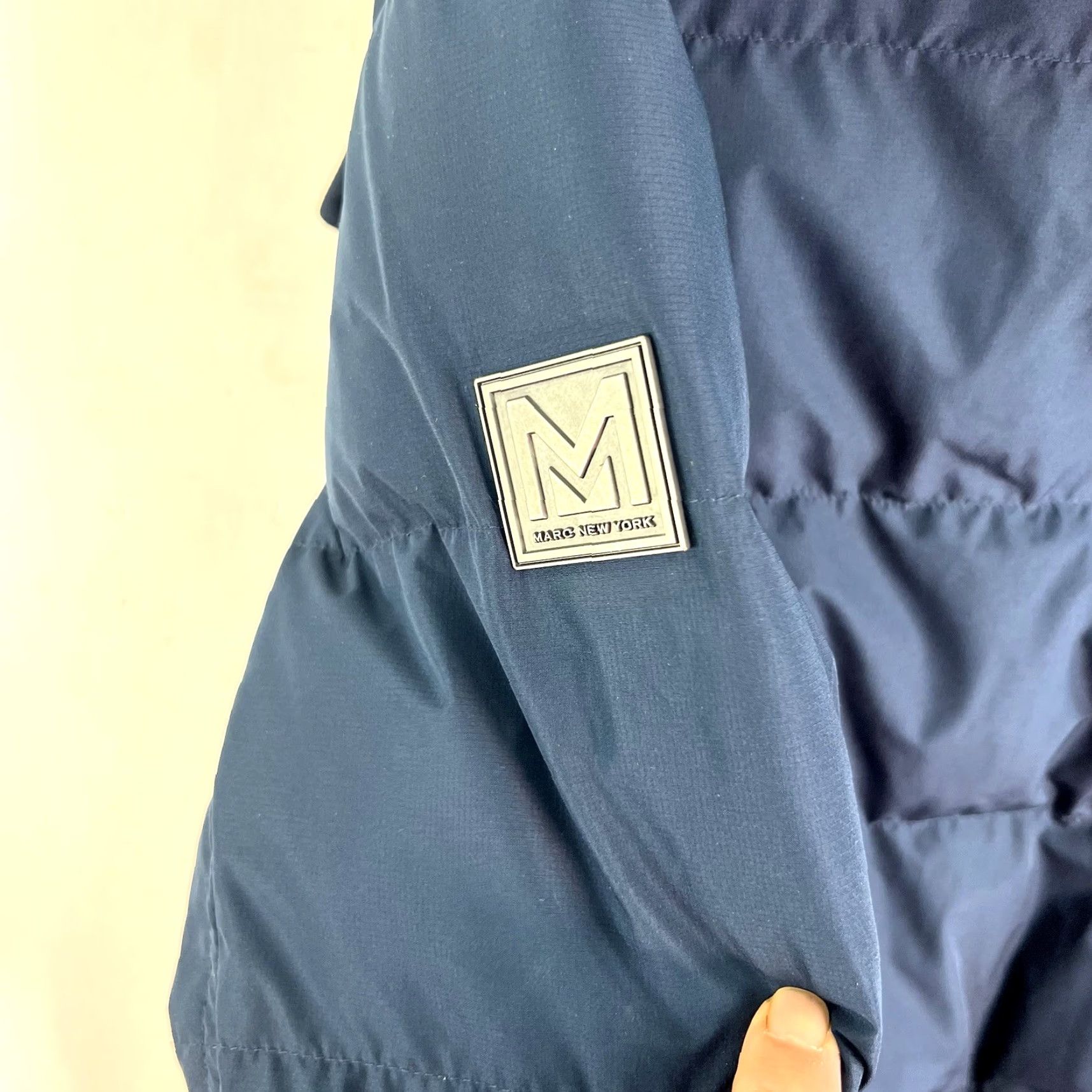 Andrew Marc Andrew Marc New York Men's Milton Hooded Down Parka Blue S Removable Liner Mens Size US S / EU 44-46 / 1 - 6 Thumbnail