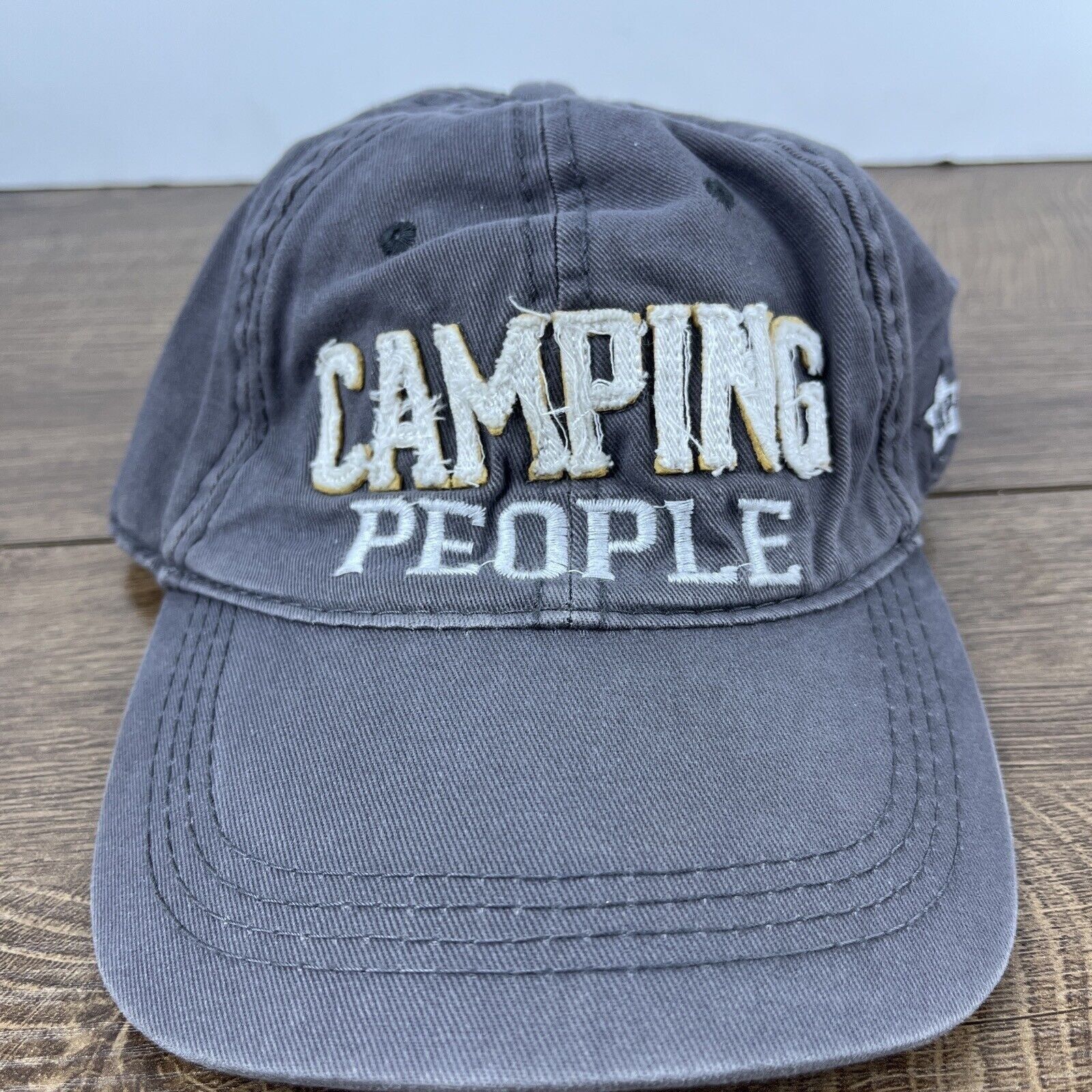Other Camping People Hat Caming Hat Gray Hat Adjustable Gray Adult Size ONE SIZE - 3 Thumbnail
