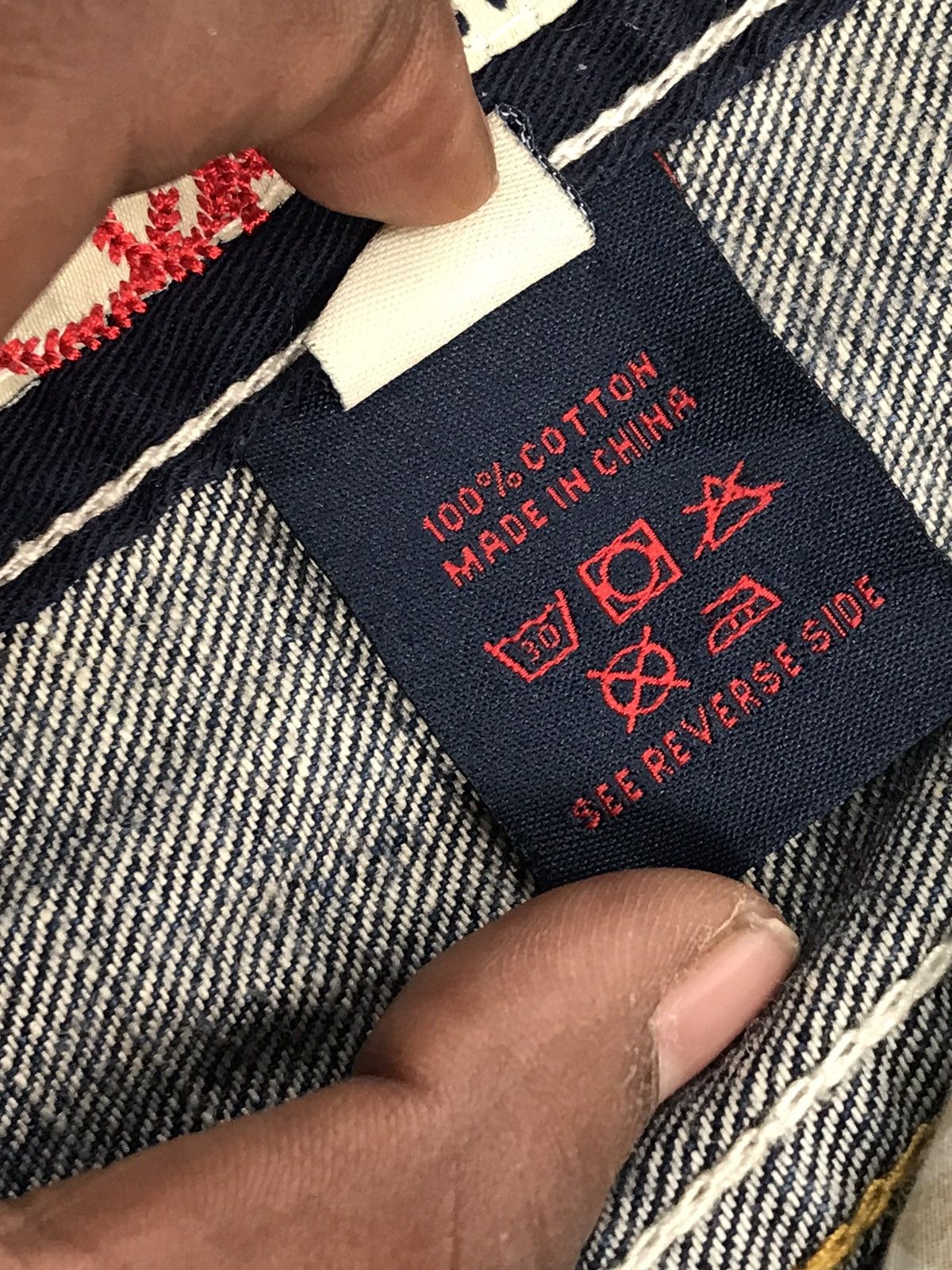 Ecko Unltd. × Vintage Vintage rare ECKO UNLTD snake 🐍 embroidered denim Size US 36 / EU 52 - 8 Thumbnail
