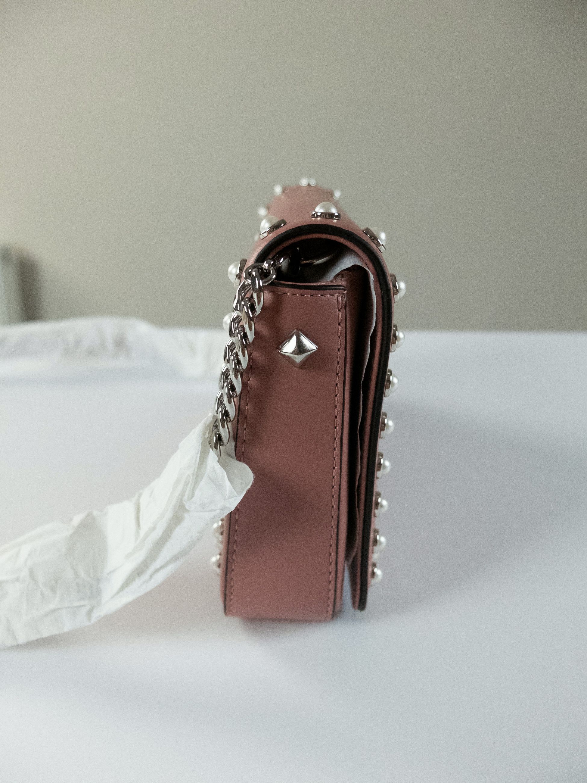 Jimmy Choo JIMMY CHOO JC Wallet blush pink small crossbody shoulder bag Size ONE SIZE - 8 Thumbnail
