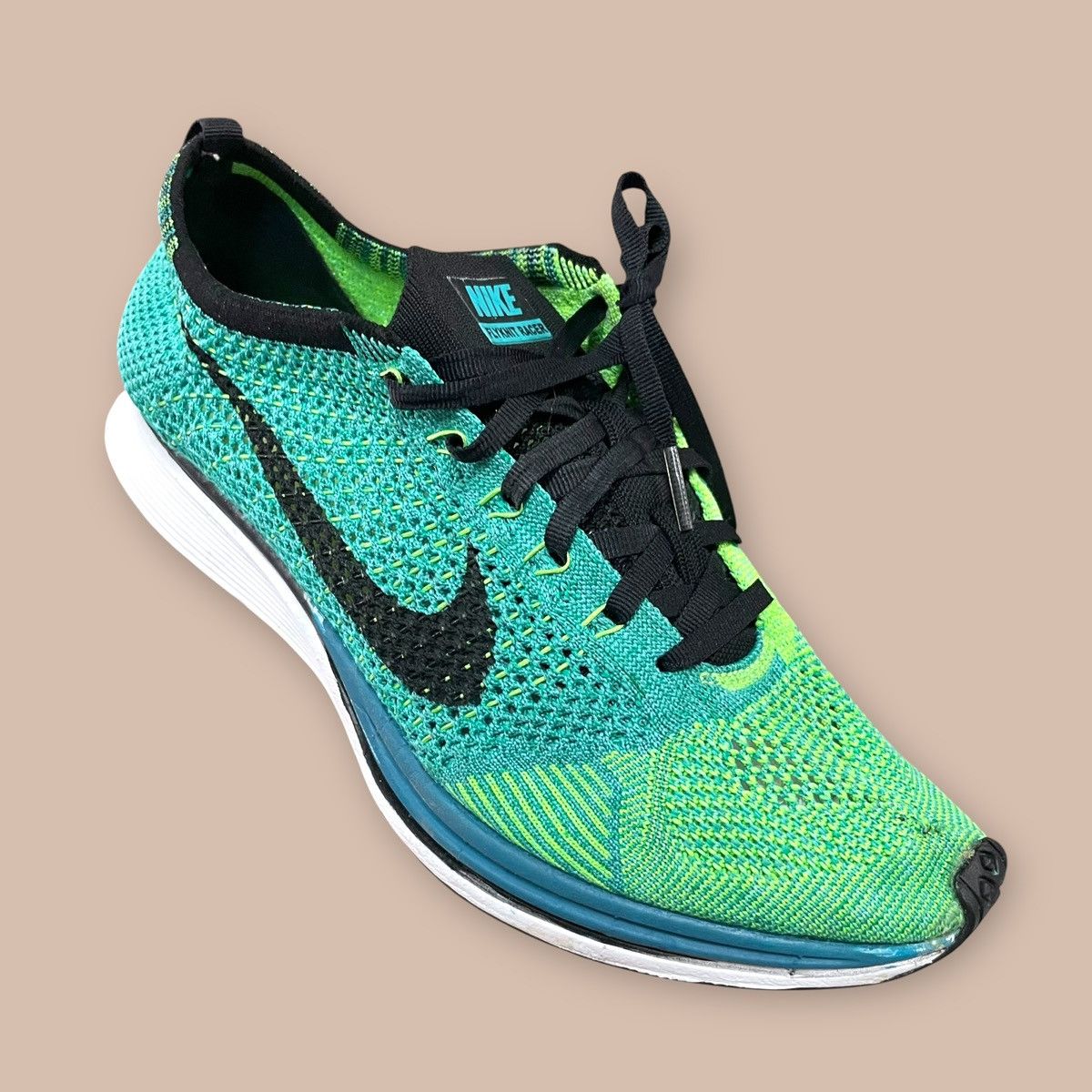 Nike Nike Flyknit Racer "Sport Turquoise" Size US 9.5 / EU 42-43 - 12 Thumbnail
