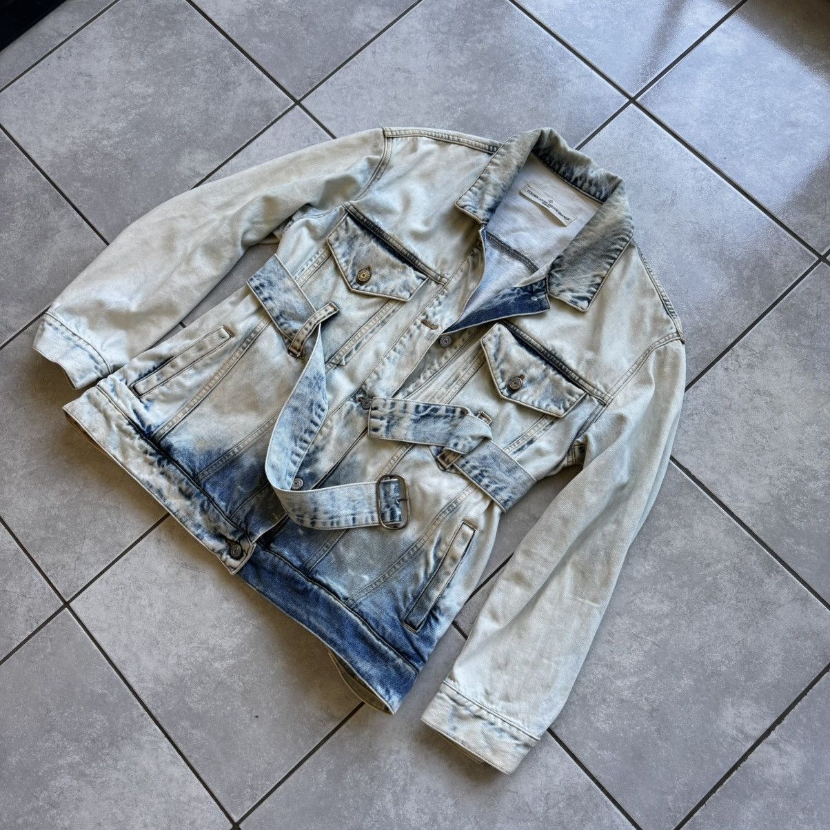 Golden Goose Golden Goose Light Blue Belted Denim Jacket Size M Size M / US 6-8 / IT 42-44 - 2 Thumbnail